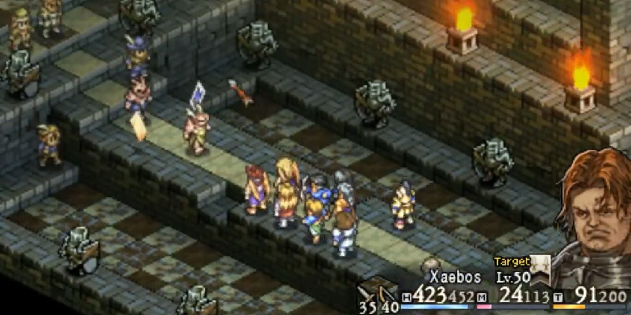 Xaebos launching an arrow in Tactics Ogre Let Us Stand Together