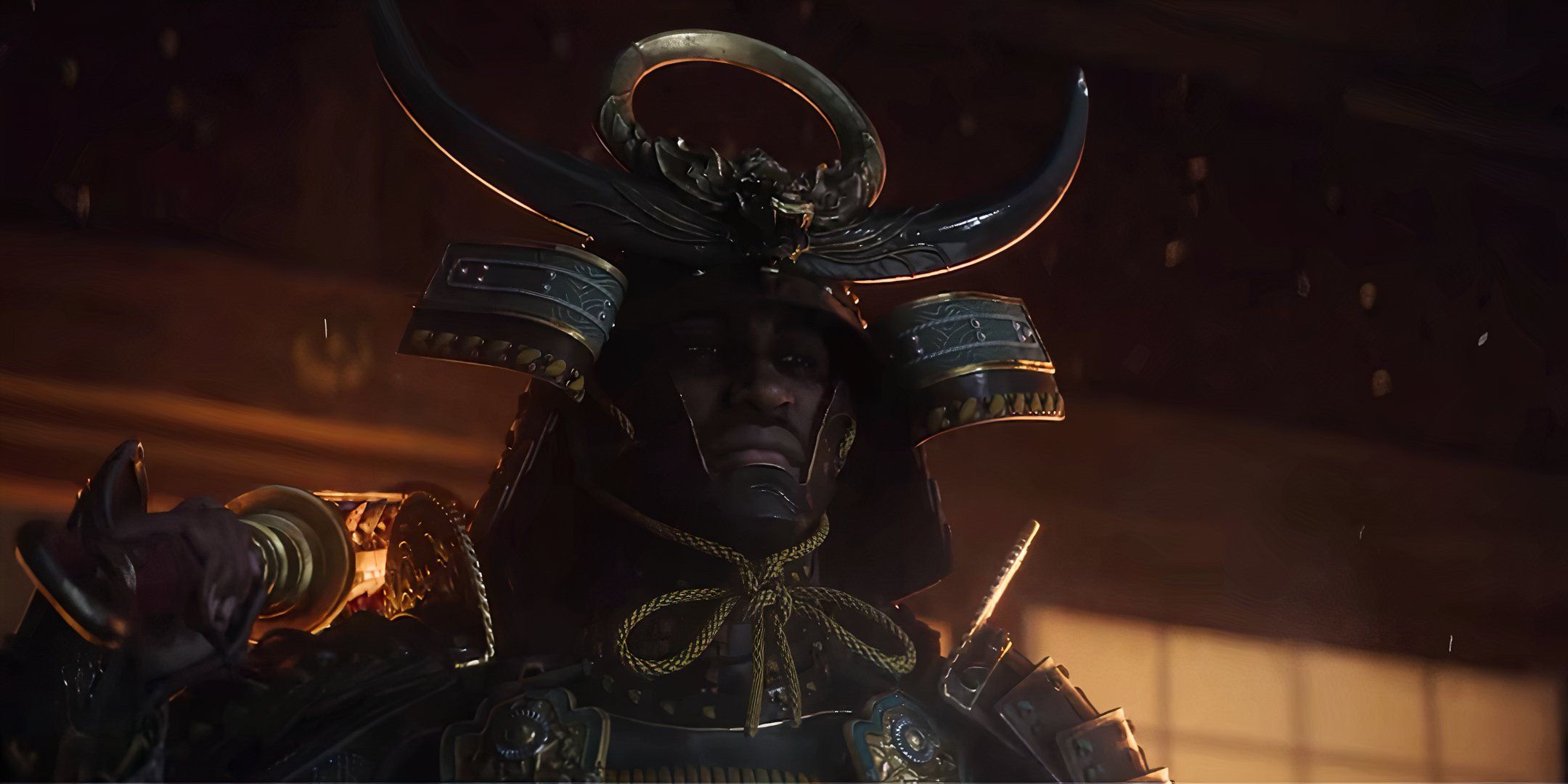 Yasuke in the cinematic reveal trailer for Assassin's Creed Shadows.