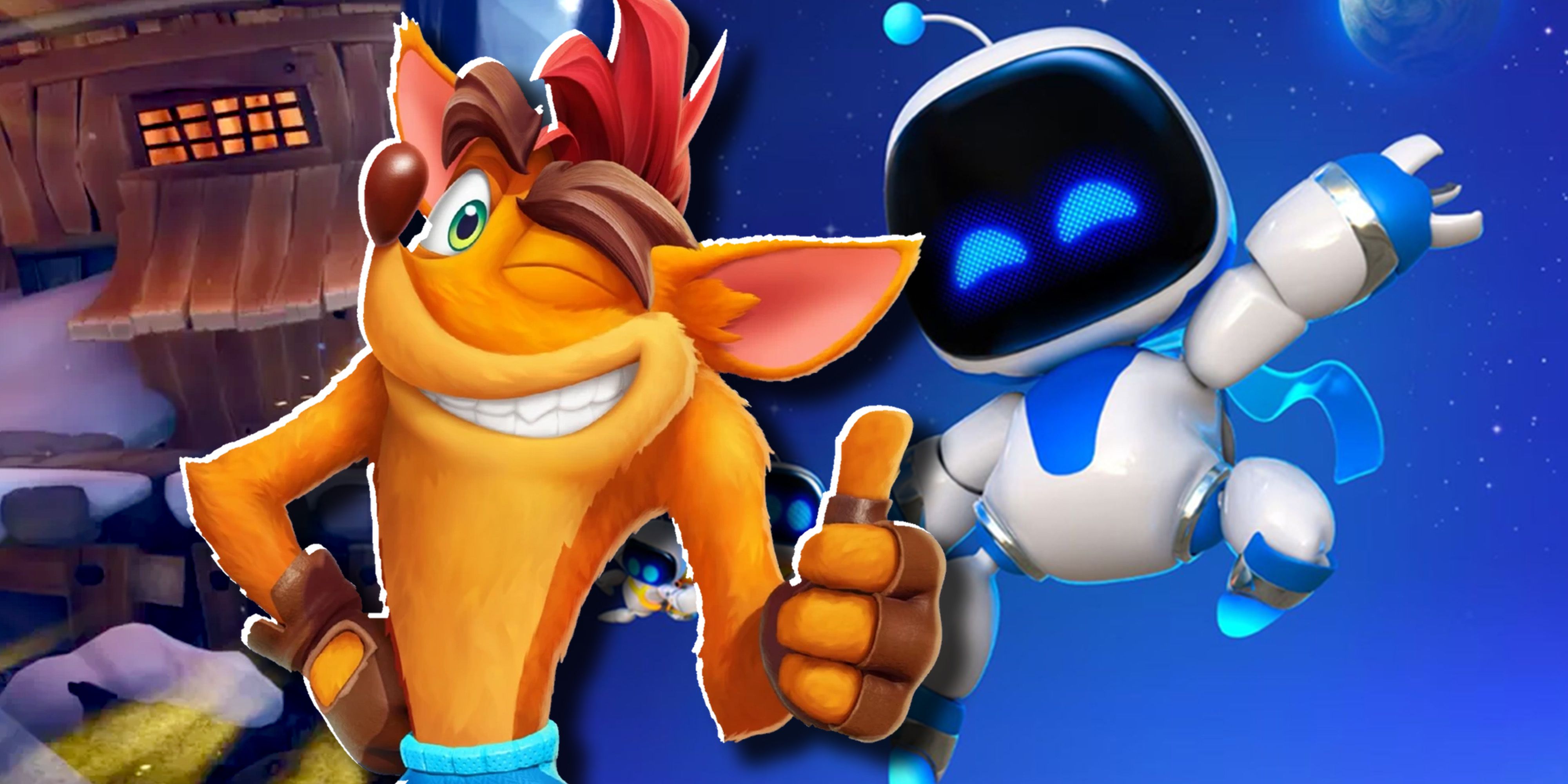 В Astro Bot есть камео Crash Bandicoot, несмотря на то, что он принадлежит Xbox