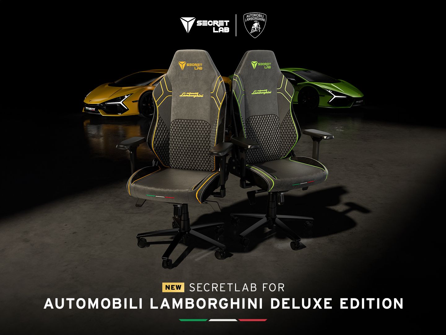 Коллекция Secretlab Automobili Lamborghini Deluxe сочетает в себе знаменитый комфорт и культовый стиль.