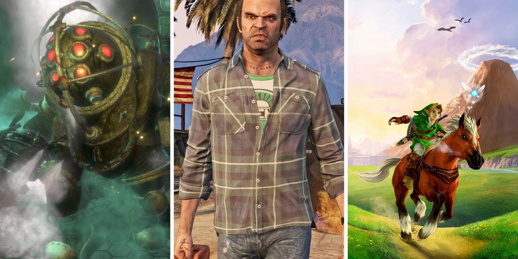 Best Years in Gaming BioShock, Grand Theft Auto 5, Ocarina of Time