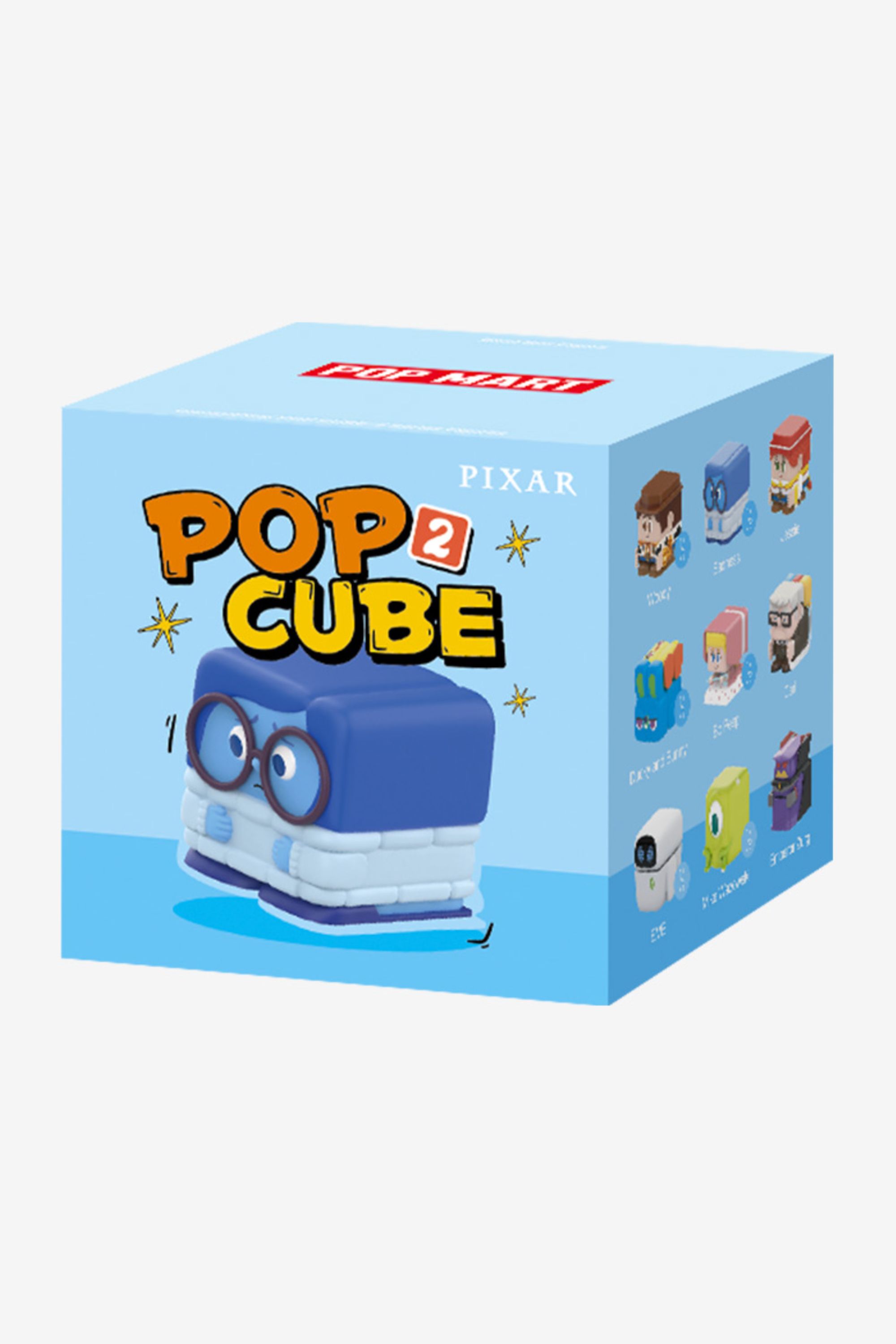 Image of Disney Pixar Pop Cube Series 2 figure box.