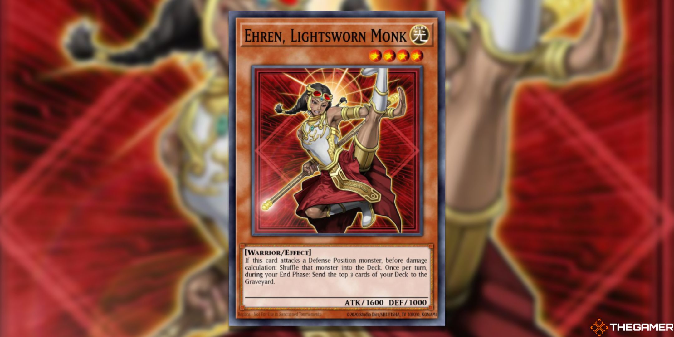 Ehren, Lightsworn Monk Yu-Gi-Oh! Card Art.