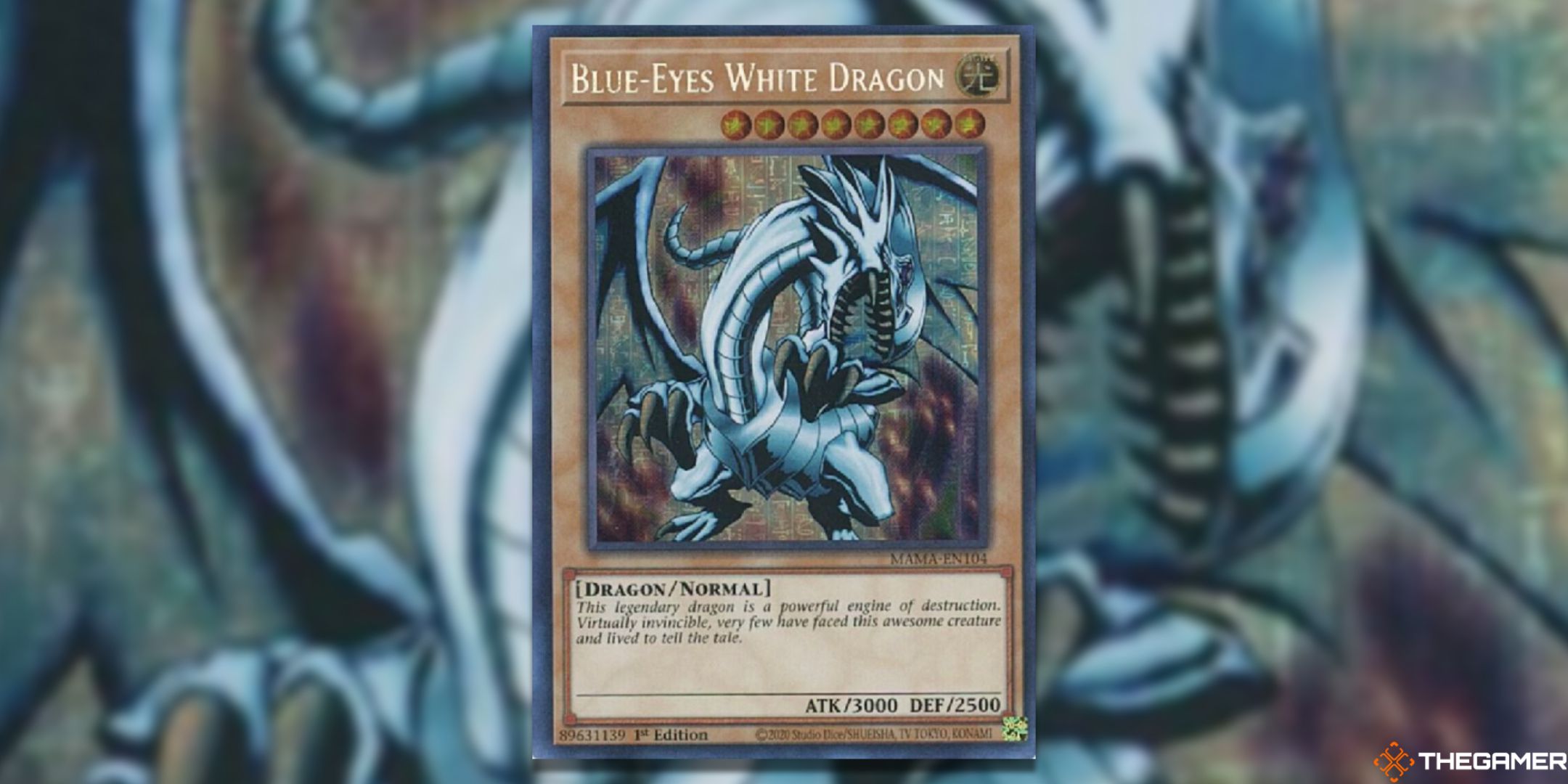 Magnificent Maven's Blue-Eyes White Dragon card.