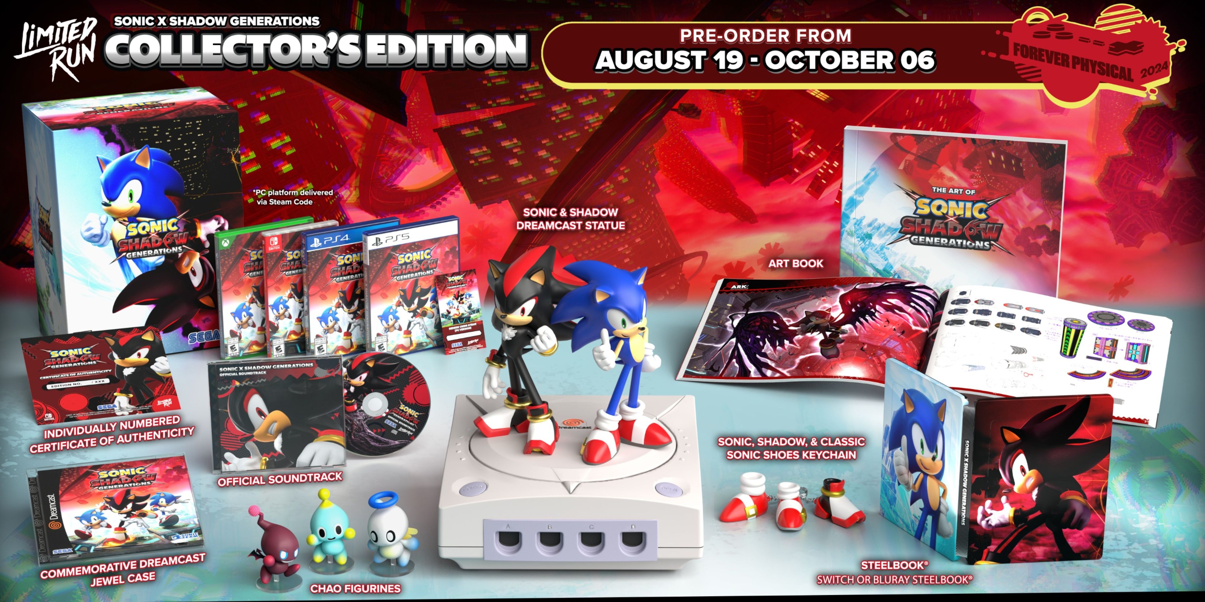 Sonic x Shadow Generation's Collector's Edition Includes A Dreamcast Statue