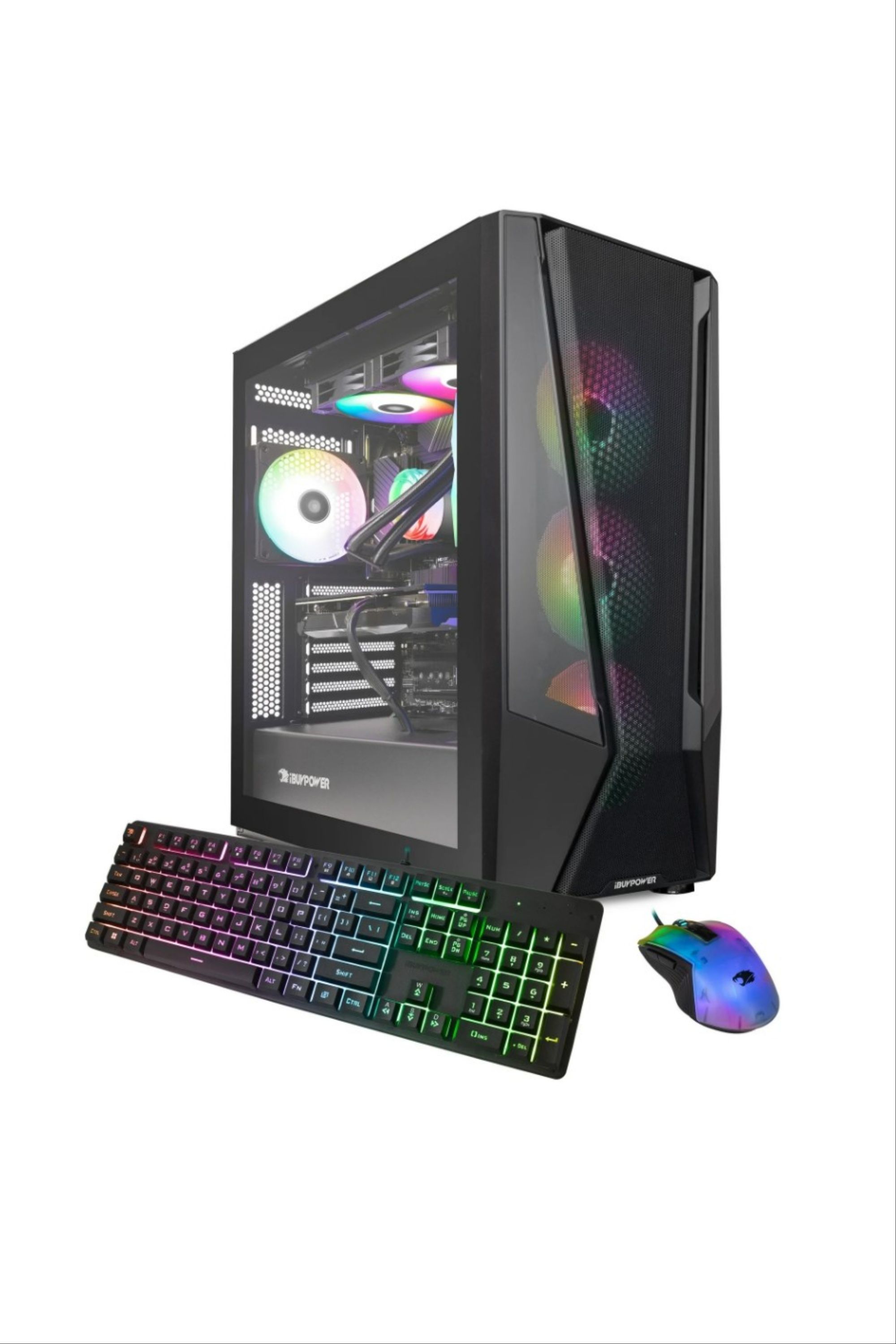 دسکتاپ بازی iBuyPower TraceMesh با صفحه کلید و ماوس