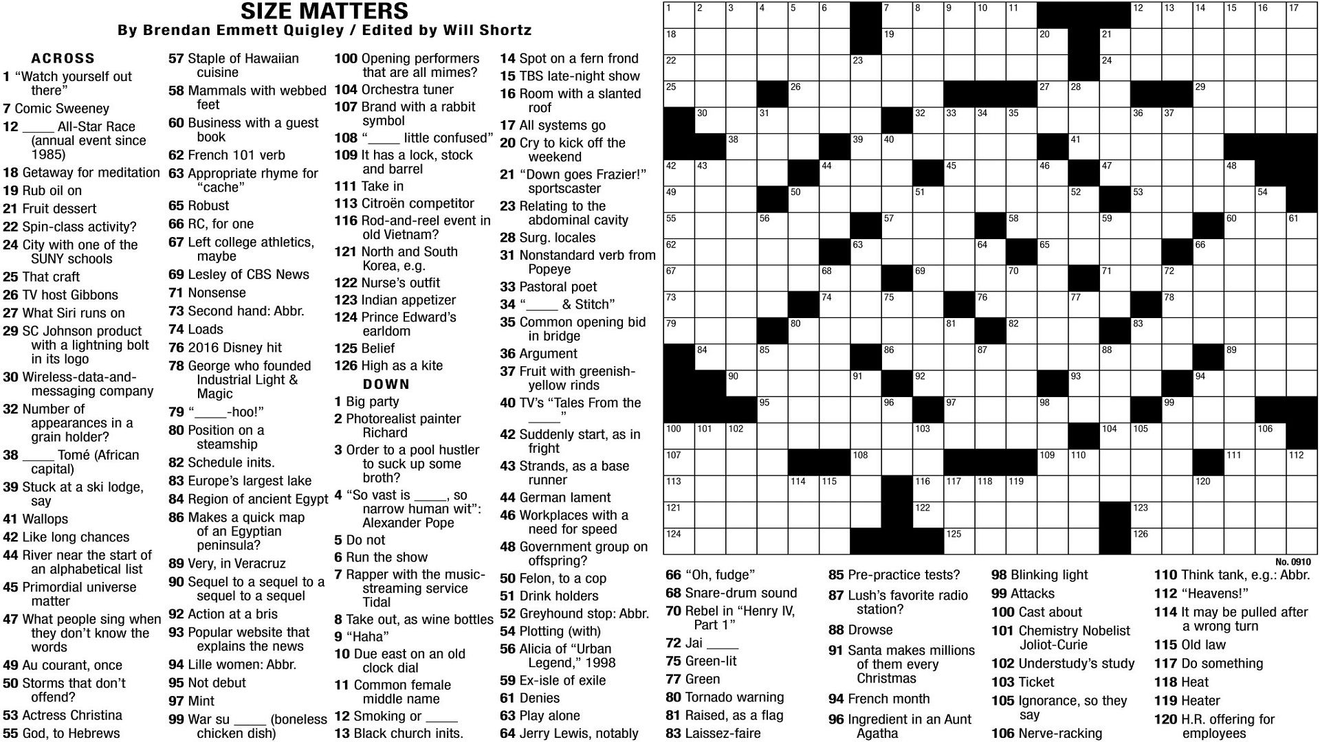 nyt crossword puzzle