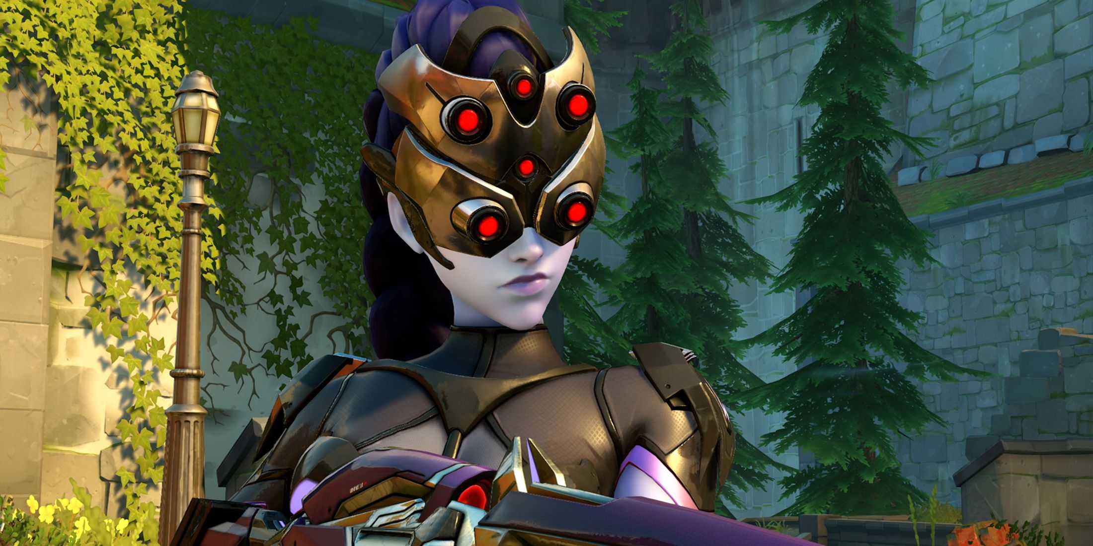 Overwatch 2 Widowmaker with Infra-Sight activated.