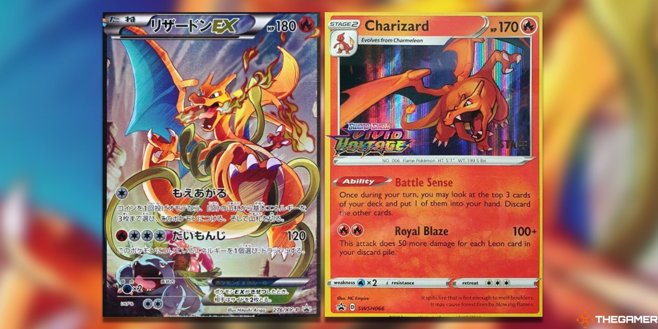 Pokemon Charizard 6 - Expedition (EX) Holo good Rare. Fair Good Condition.