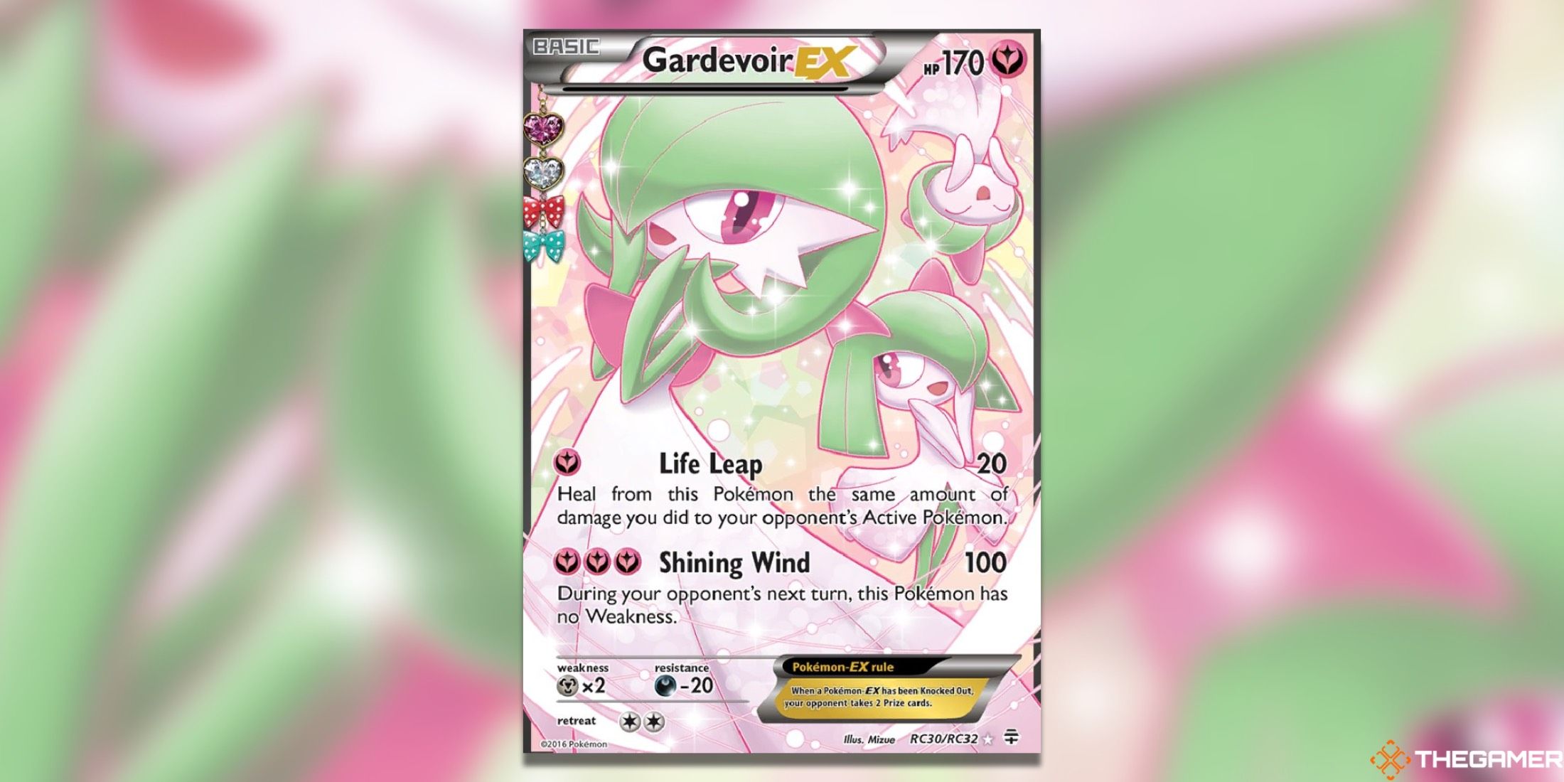 The generations Gardevoir EX from the Pokémon Trading Card Game.