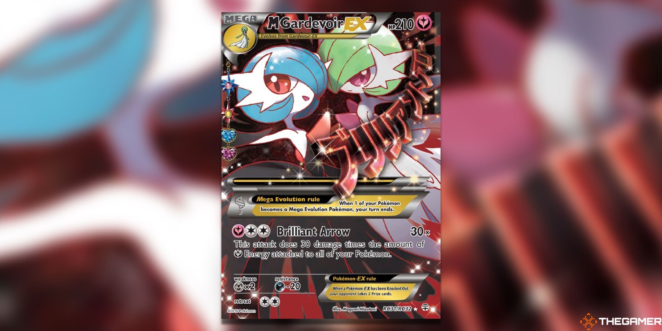 The M Gardevoir EX from Generations in the Pokemon Trading Card Game.