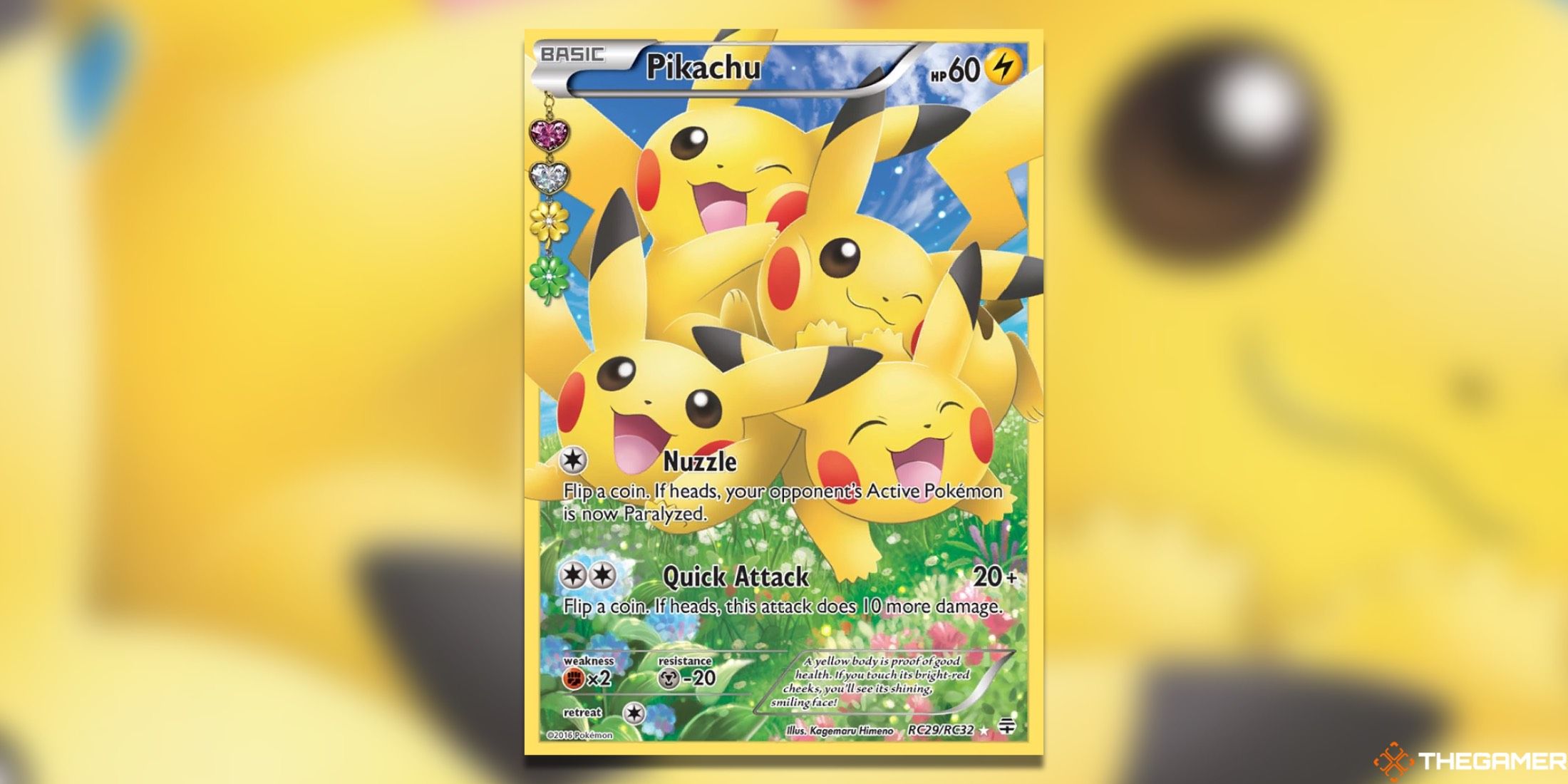 The Generation Pikachu from the Pokémon Trading Card Game.