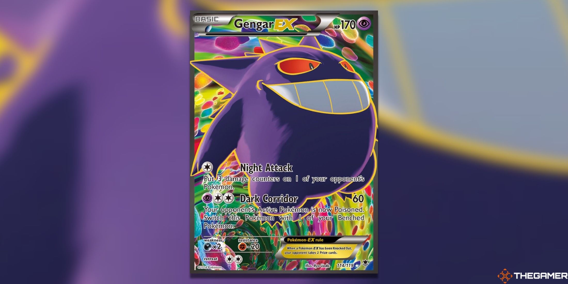 The Gengar from Phantom Forces in the Pokemon TCG.