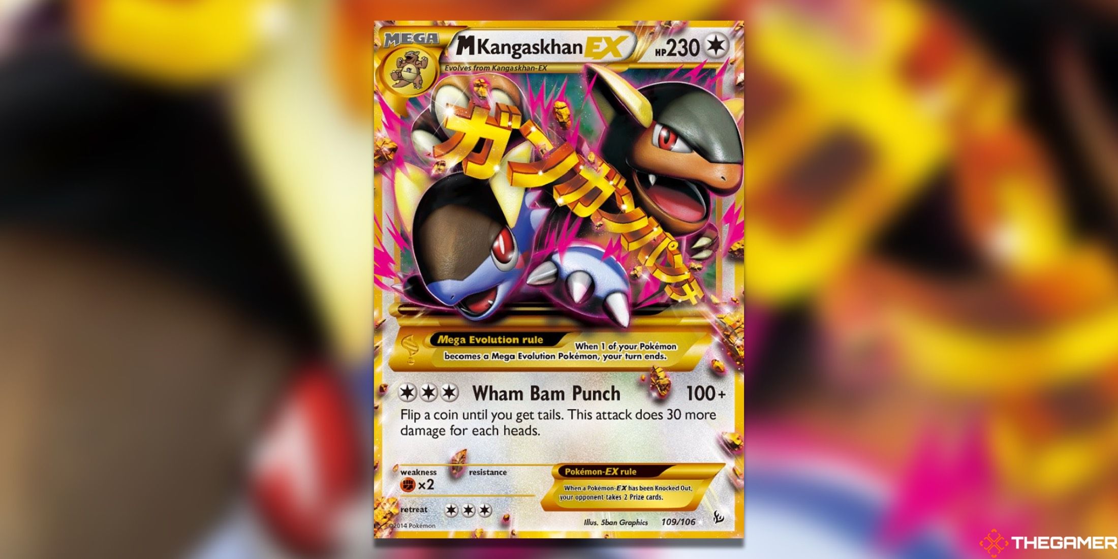 The Kangaskhan Secret Rare by Flashfire in the Pokémon Trading Card Game.