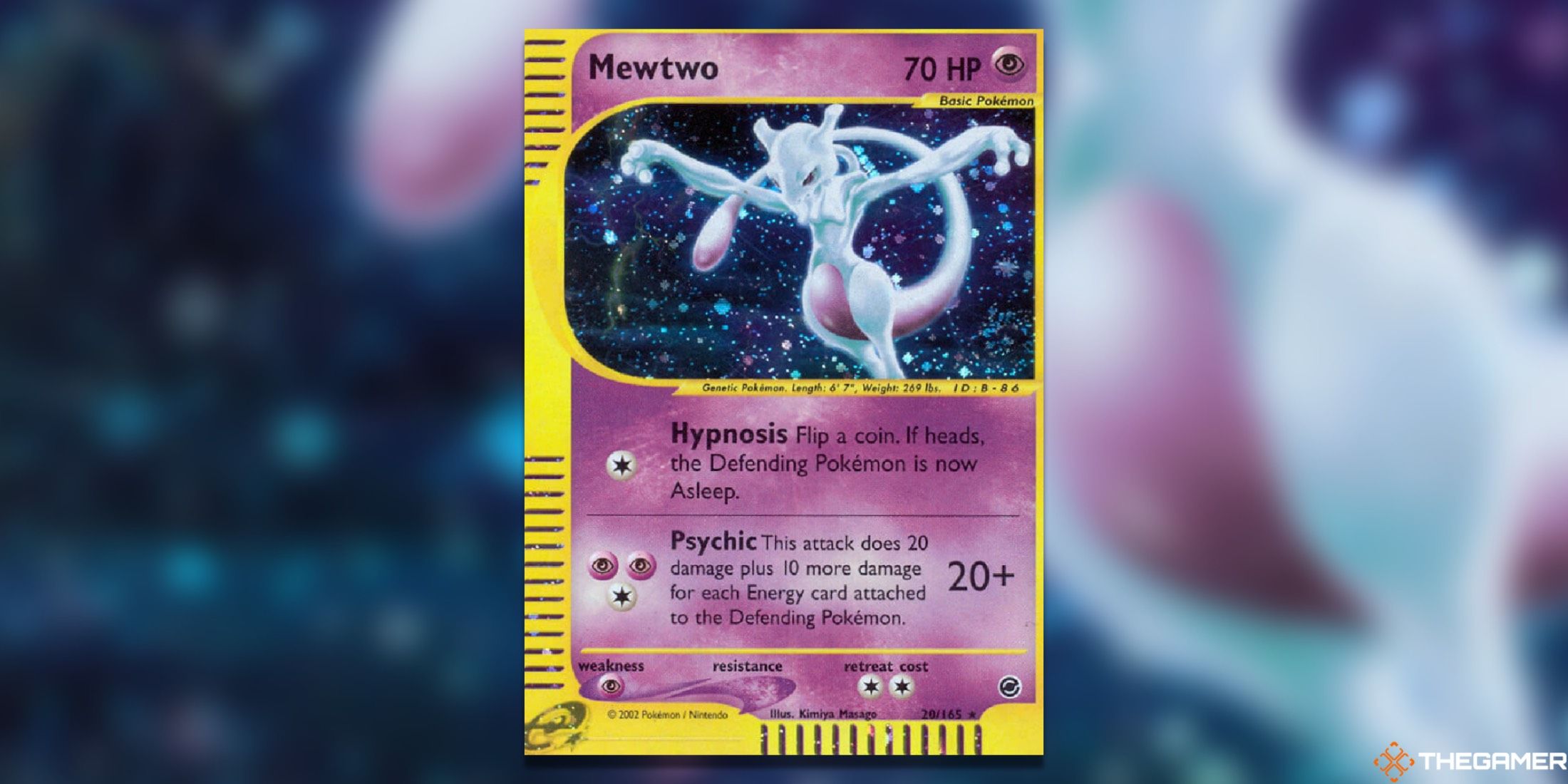 The Mewtwo from Expedition in the Pokemon TCG.