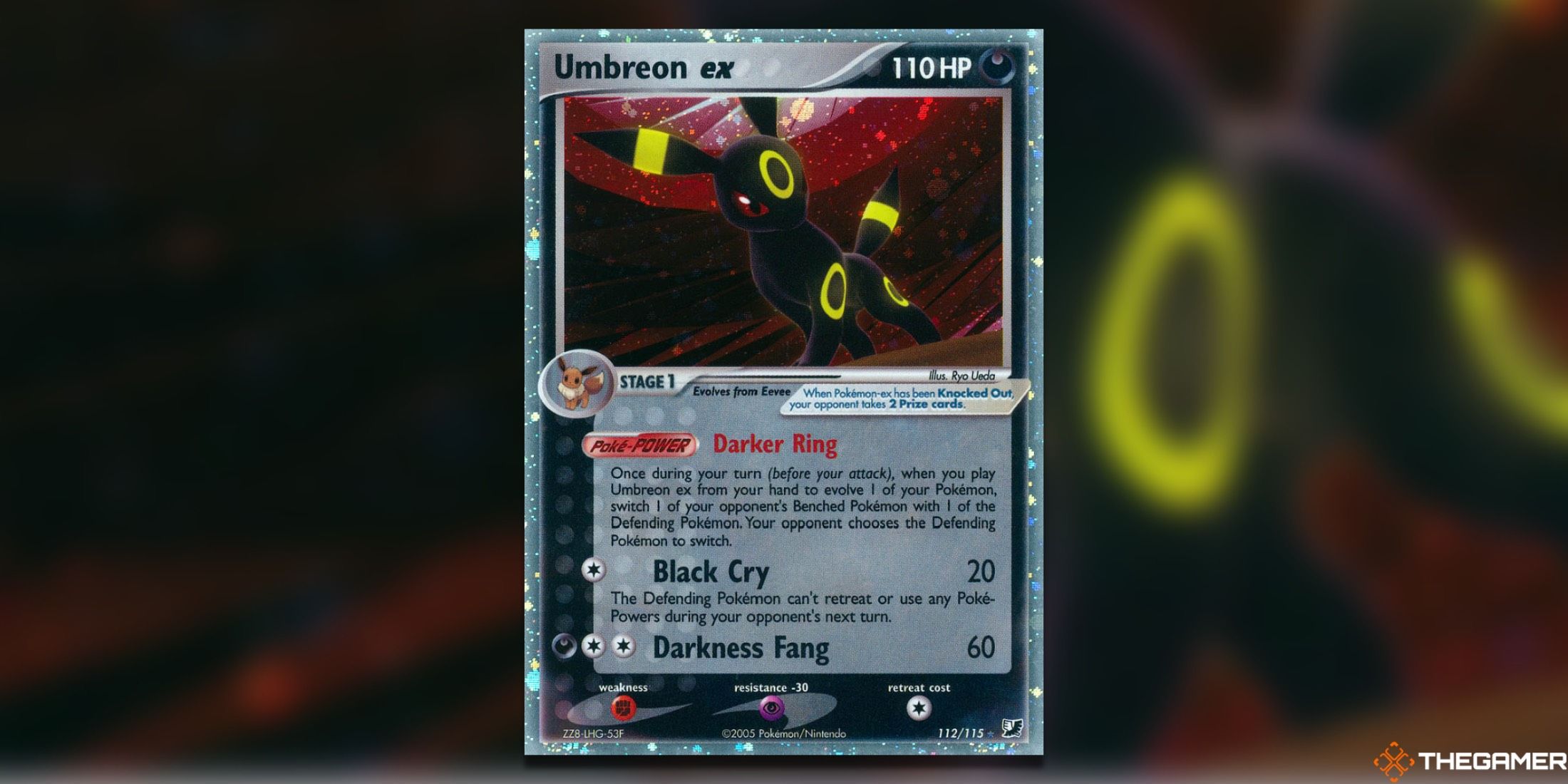 The Umbreon from Unseen Forces in the Pokémon Trading Card Game.