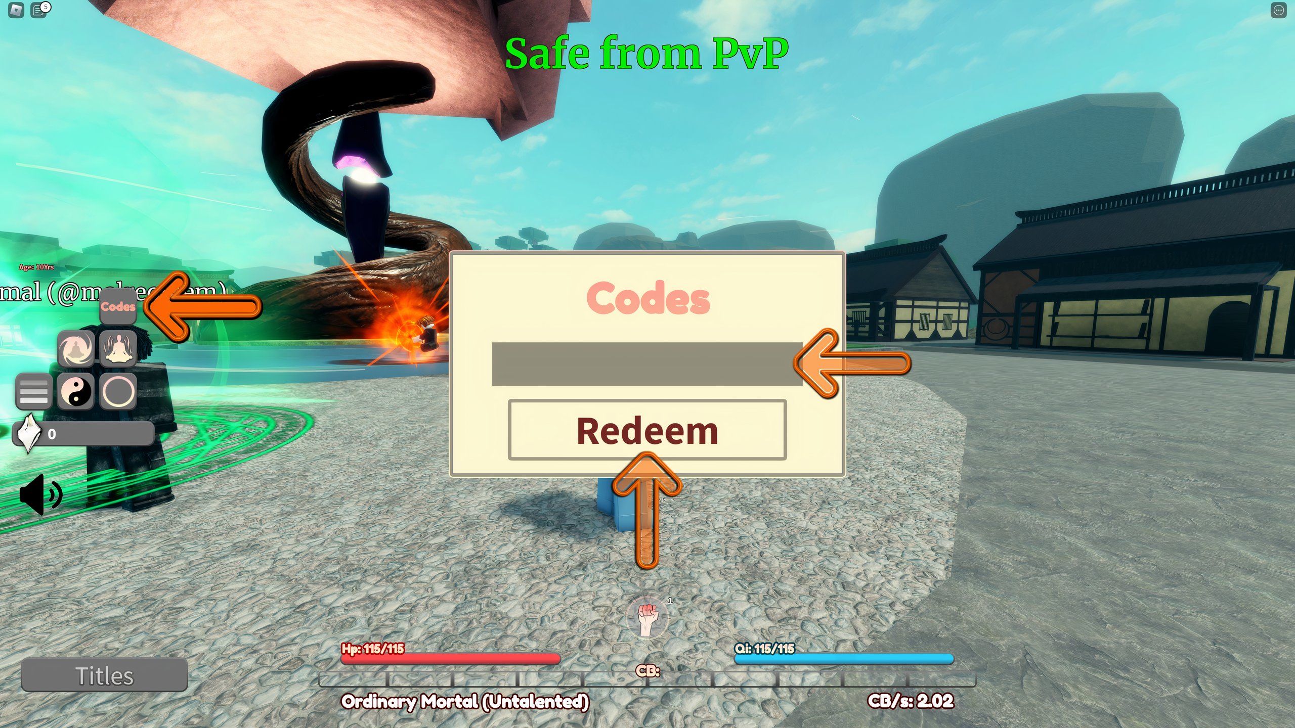 Cultivation of realm codes roblox