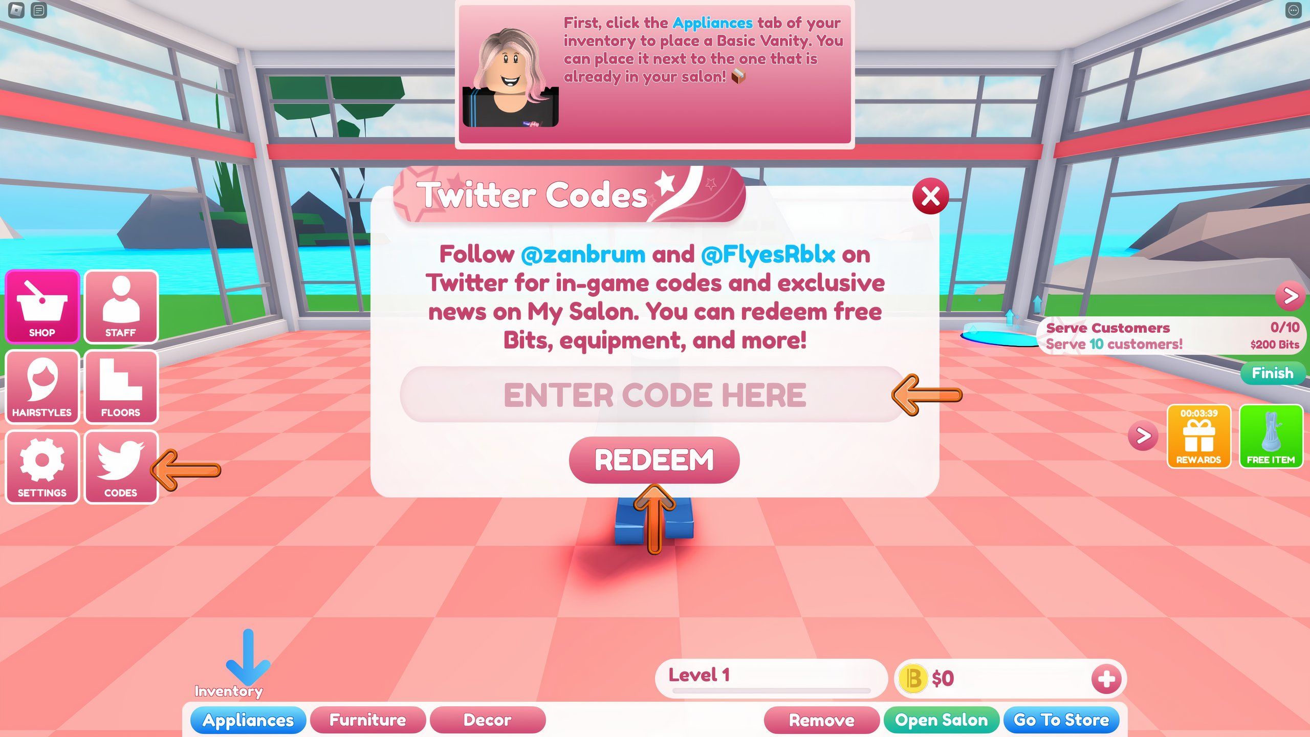 My Salon Tycoon Codes   Roblox