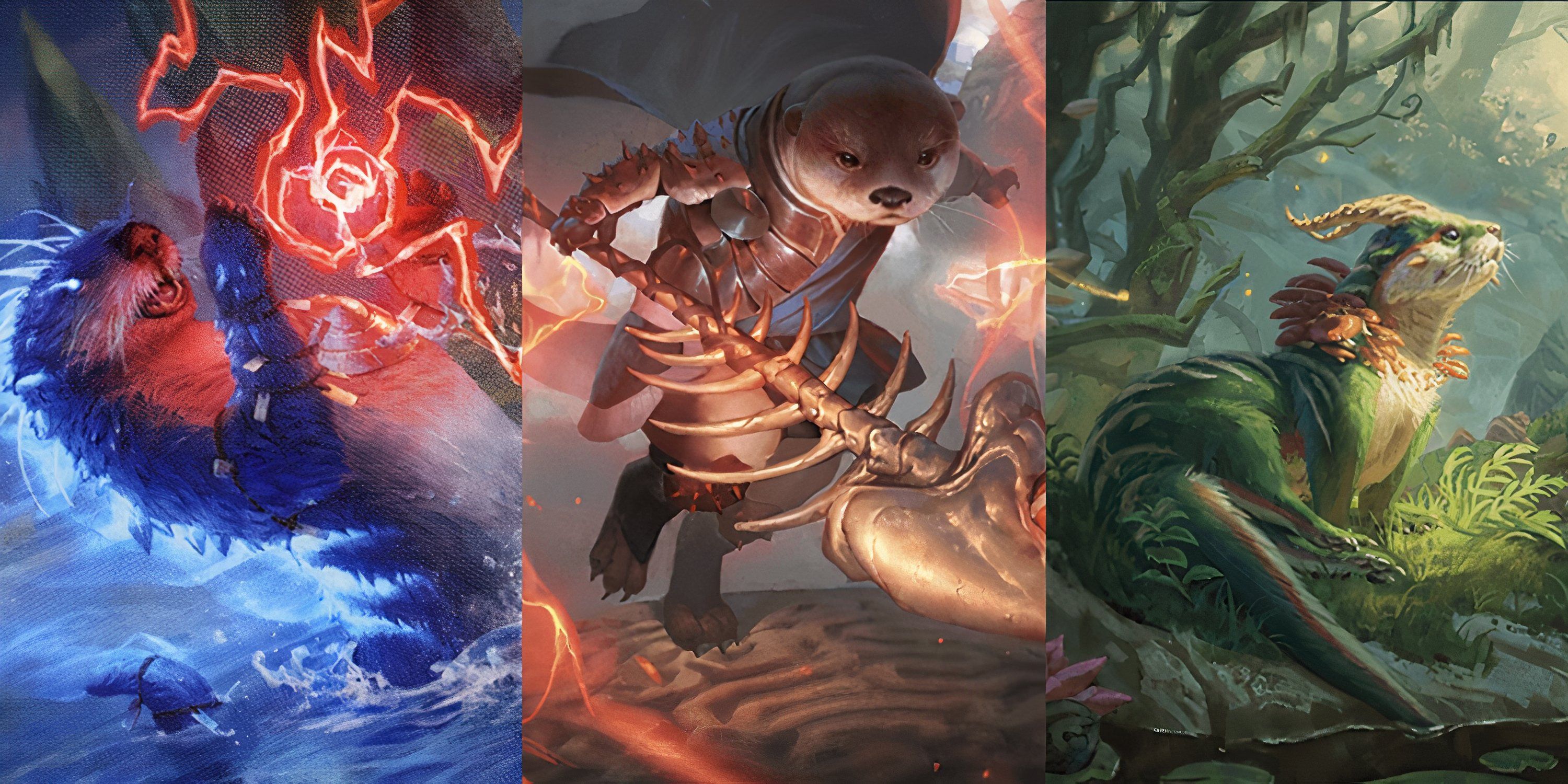 Screenshot of Artwork for Lutri, Stormsplitter and Elusive Otter MTG.