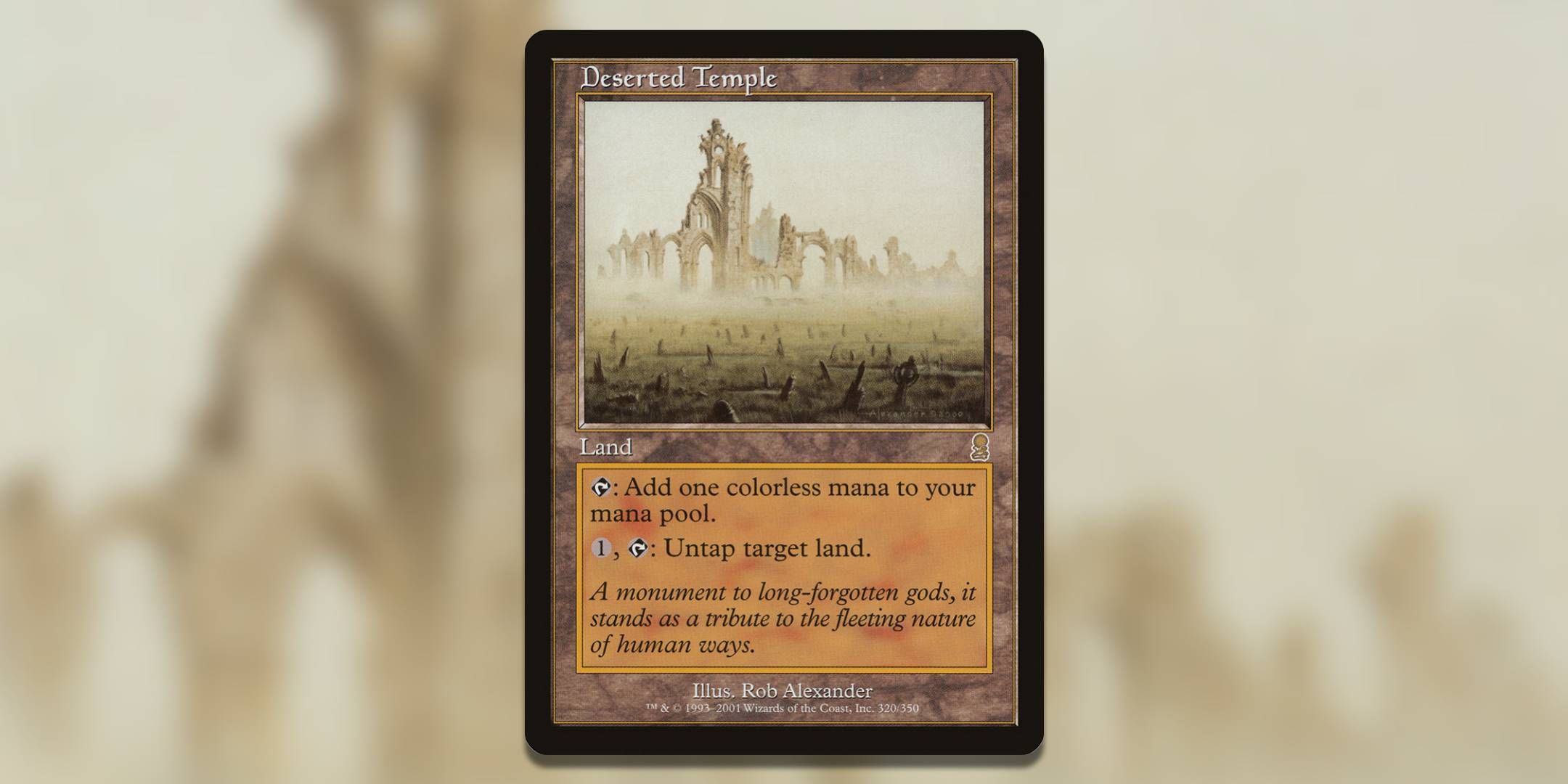 Screenshot of Deserted Temple Odyssey MTG.