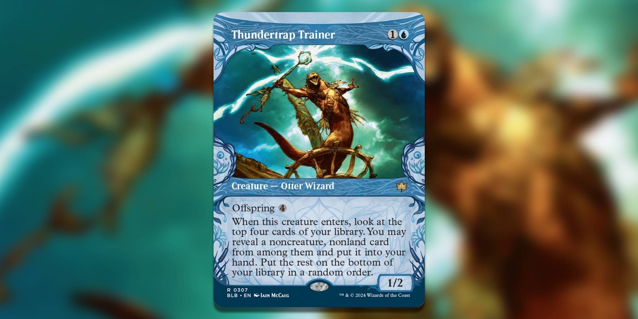 Screenshot of Thundertrap Trainer Showcase Art Bloomburrow MTG.