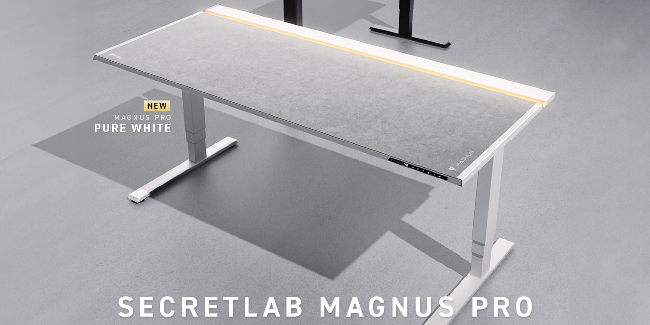 Secret Lab представляет элегантную коллекцию стоячих столов Pure White Magnus