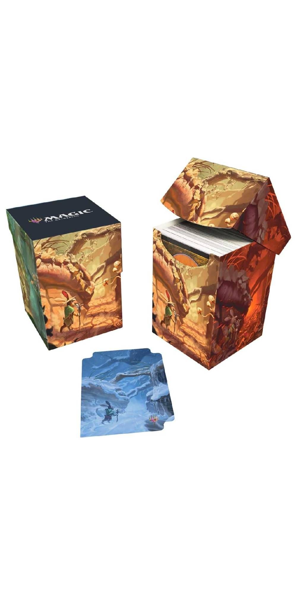 لوازم جانبی گردآوری برای بلومبورو 1 Ultra Pro - Bloomburrow 100+ Deck Box Season Lands Forest for Magic The Gathering