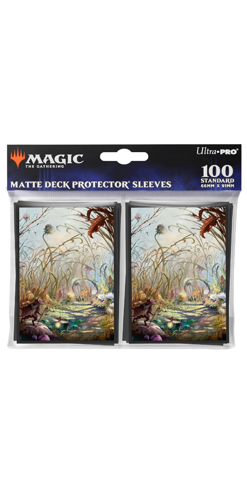 لوازم جانبی گردآوری برای بلومبورو 3 Ultra Pro - Magic The Gathering Bloomburrow 100ct Deck Protector Sleeves with Season Lands Plains