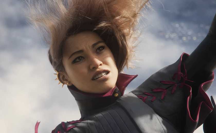 Haymar falling in the Concord cinematic reveal trailer.