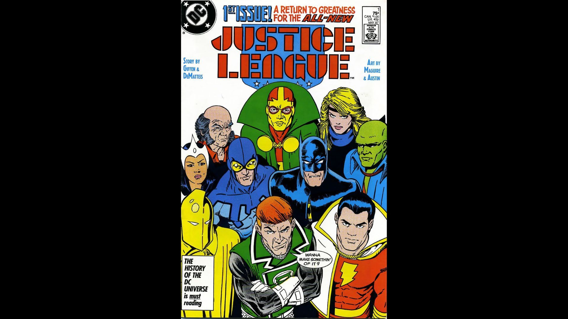 The cover of Justice League #1 featuring a new Justice League cast.