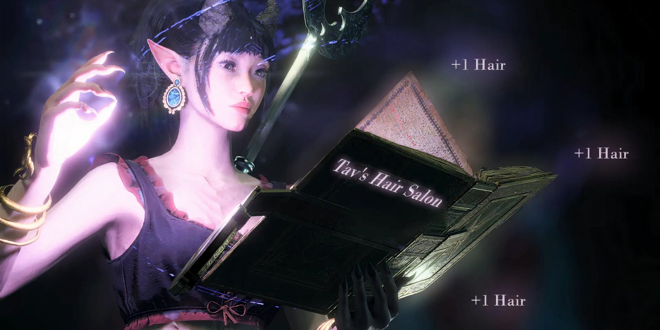 Player casting a hair spell in baldur's gate 3