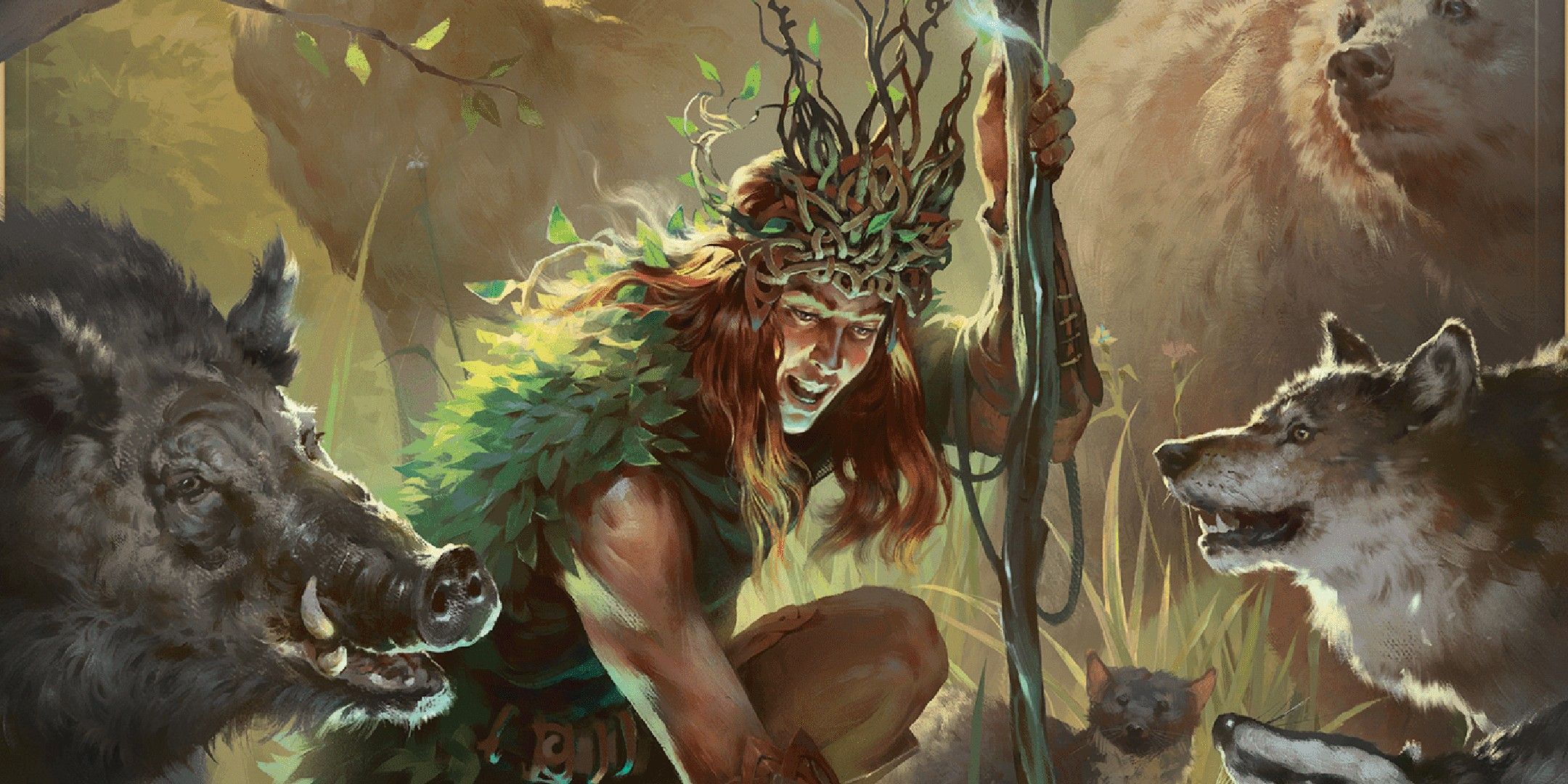 Dungeons & Dragons image showing a druid.