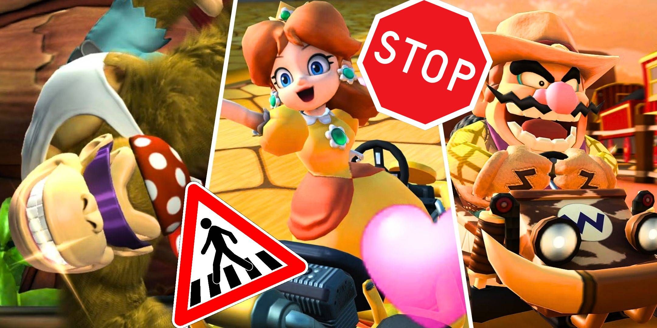 Гонщики, которые чаще всего нарушают правила дорожного движения в Mario Kart