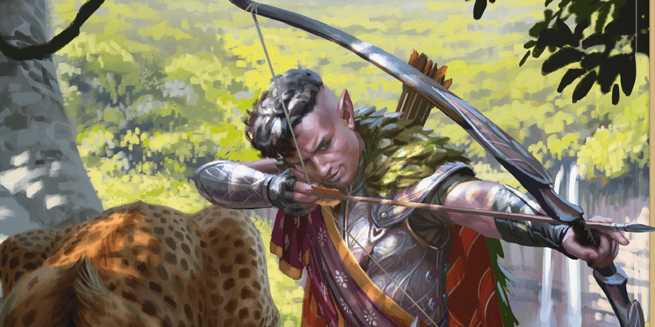 Dungeons & Dragons image showing a Ranger aiming with its bow.