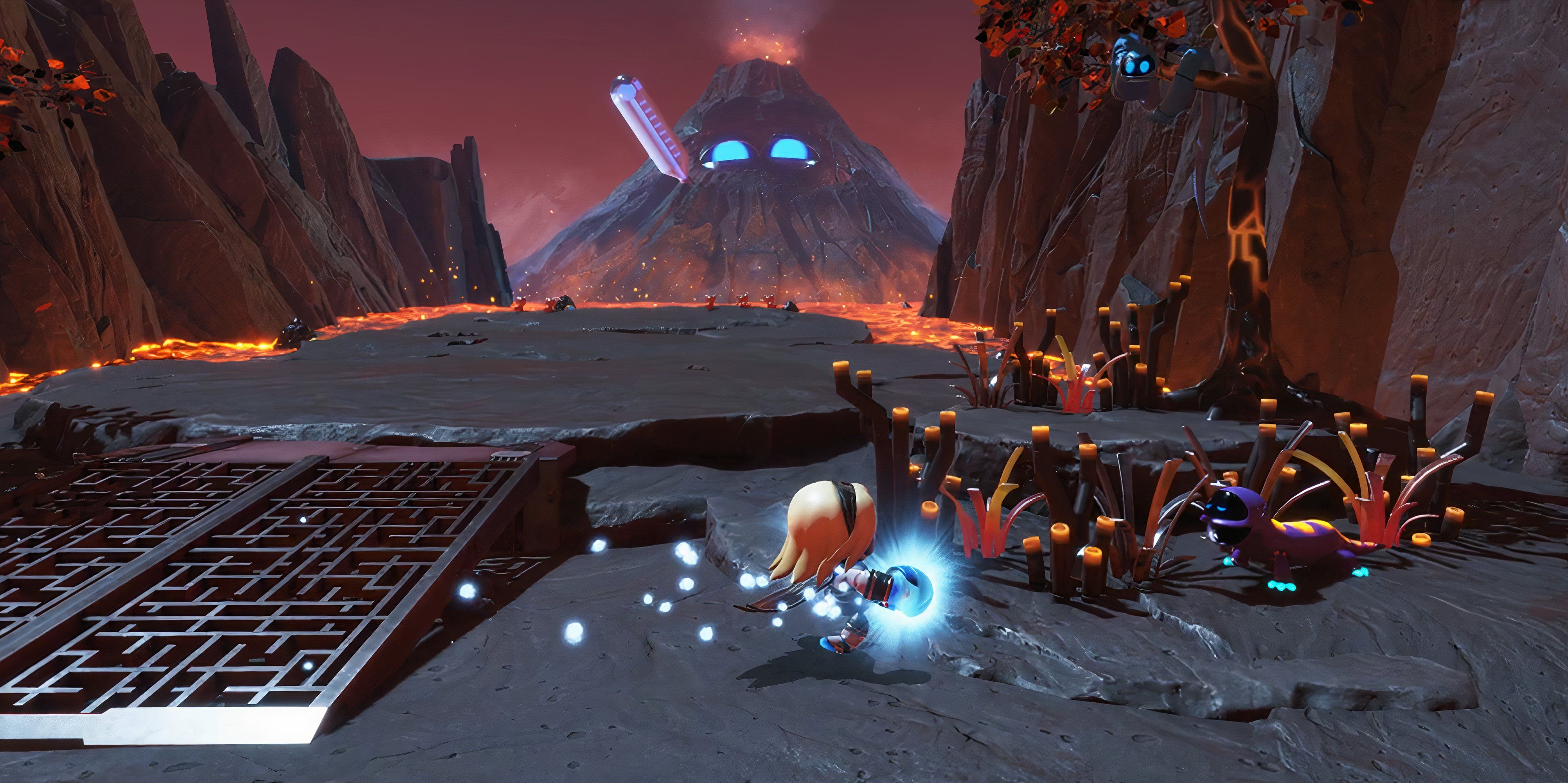 Astro Bot the sick volcano in Furnace Fever