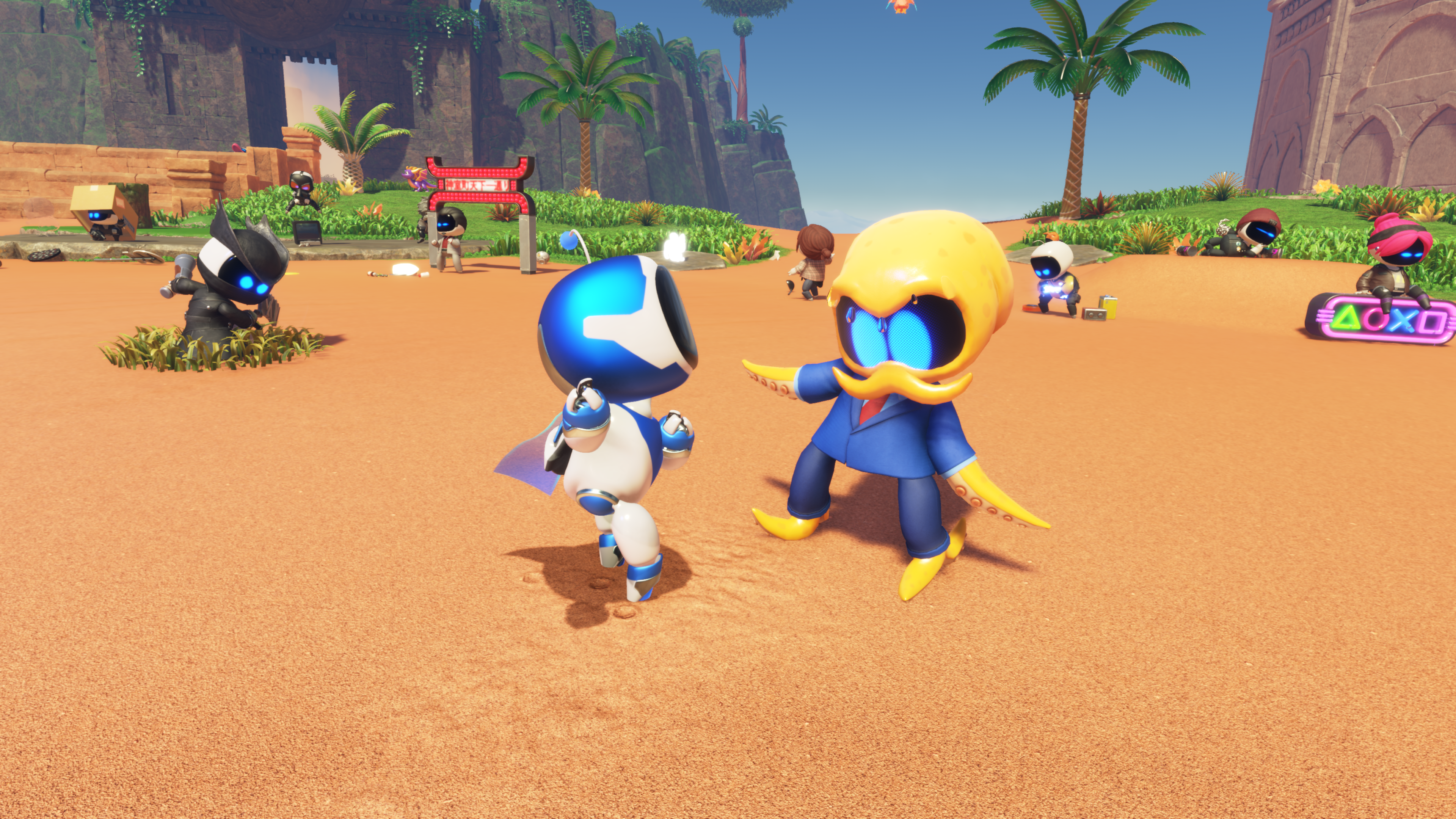 Astro Bot Crash Site pic with Octodad