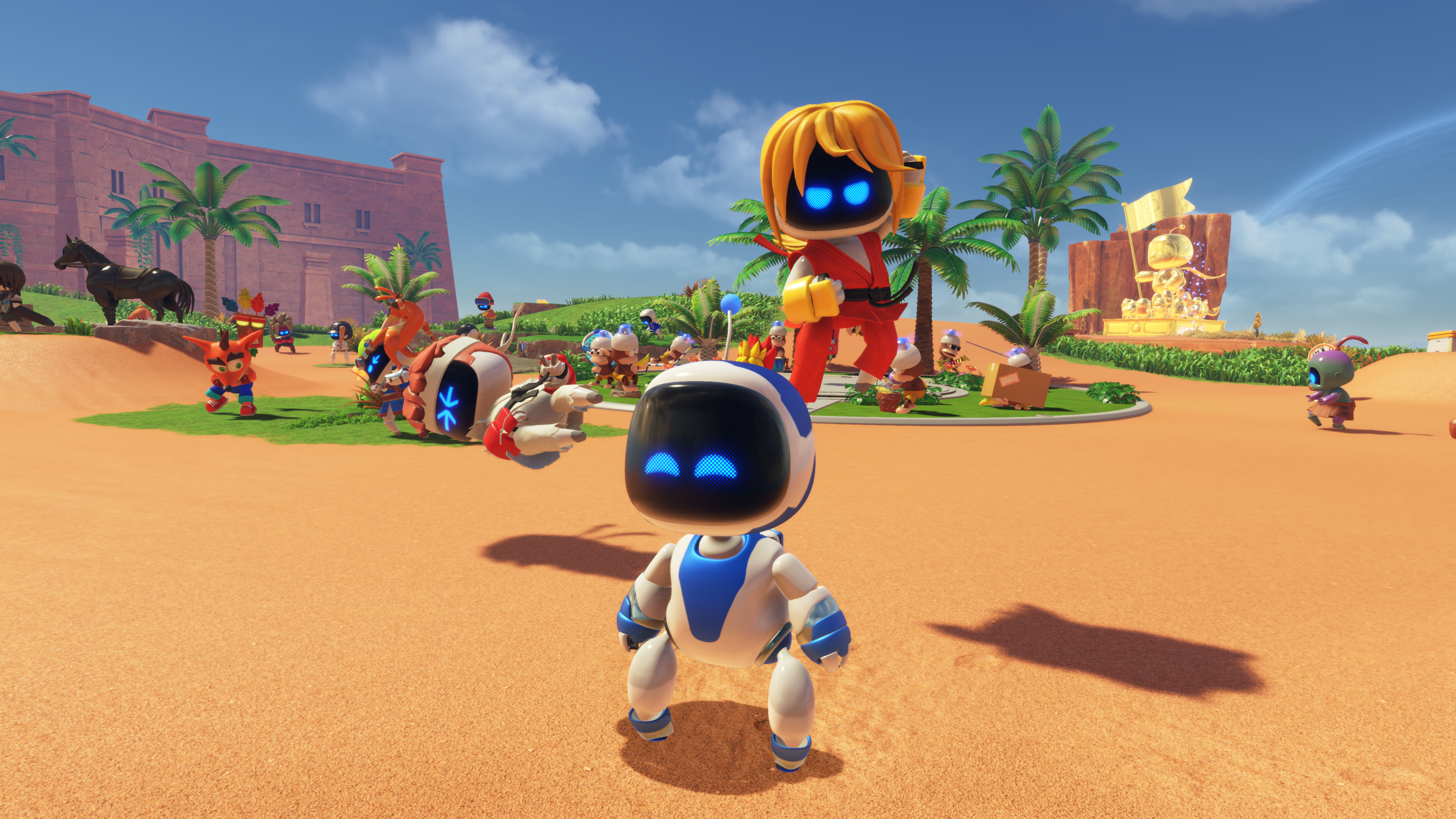 Astro Bot Crash Site pic with Ken fighting Ryu