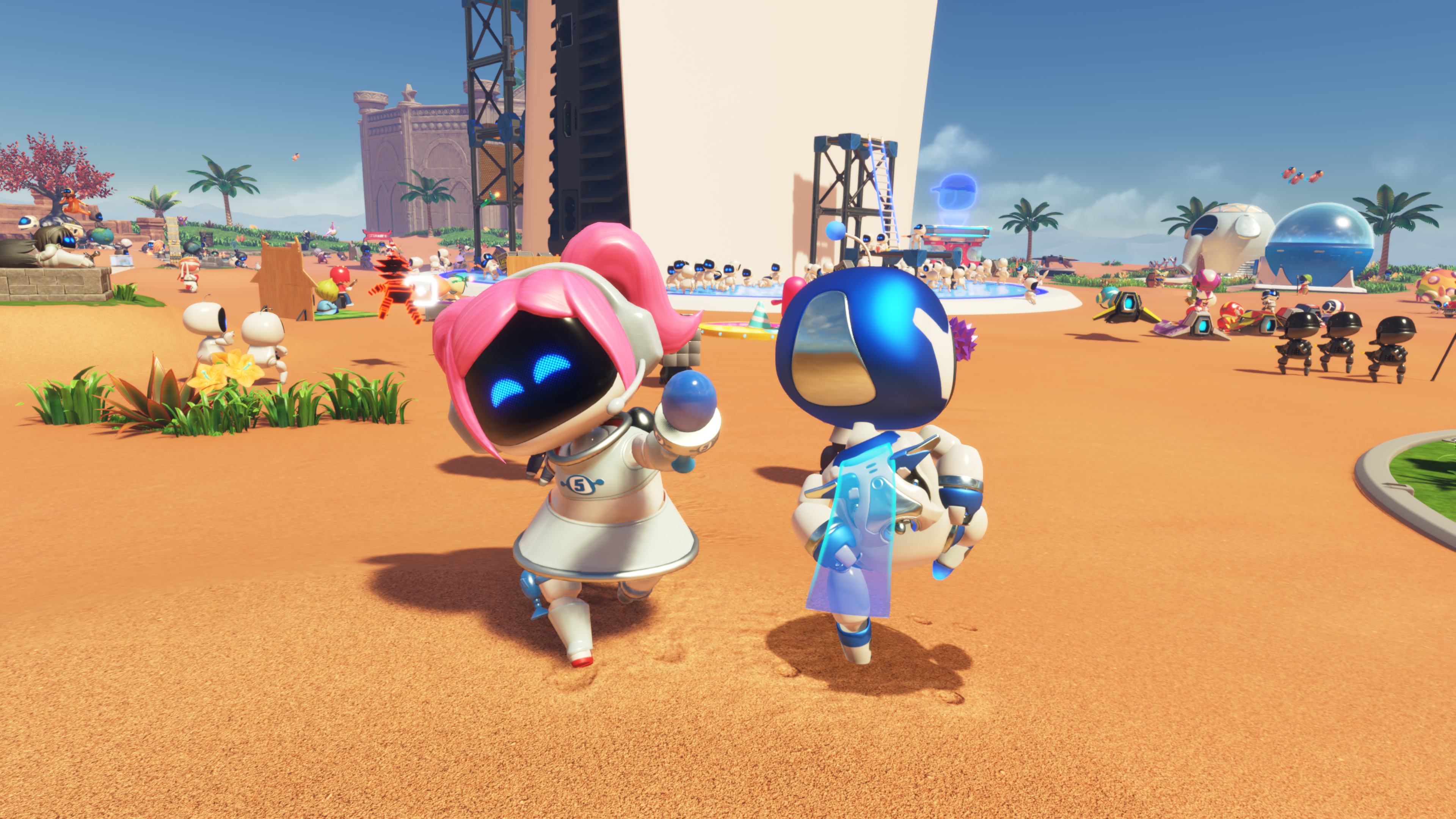 Astro Bot Crash Site pic dancing with Ulala