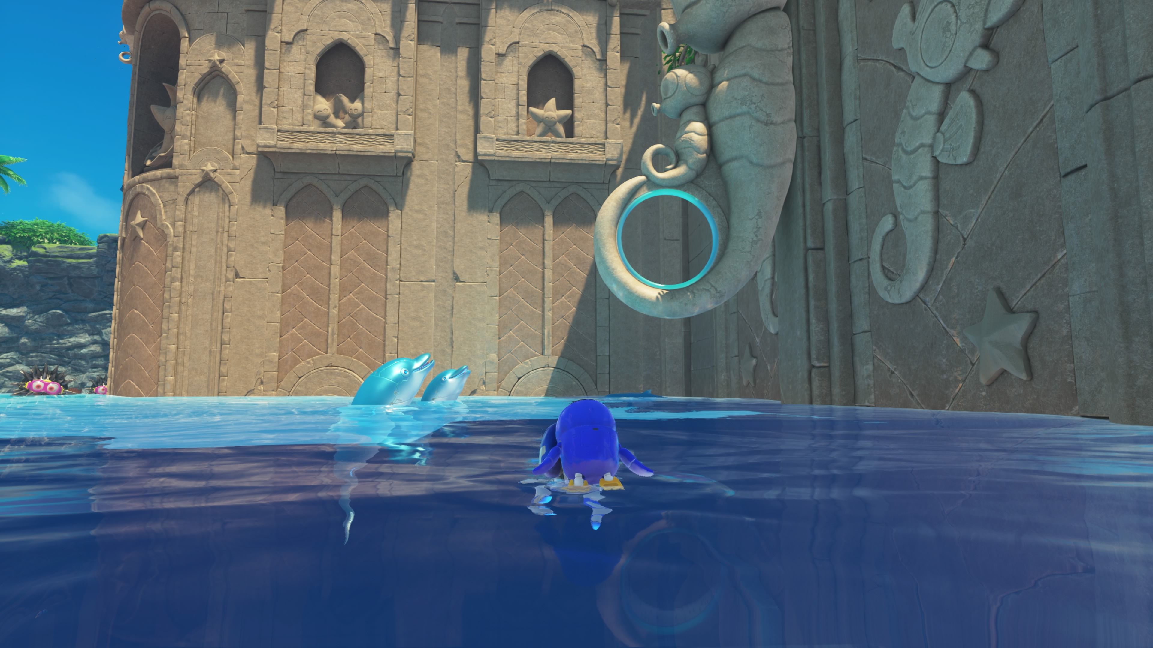 Astro Bot Bubbling Under, ring in water arena for Jumping Through Hoops Trophy