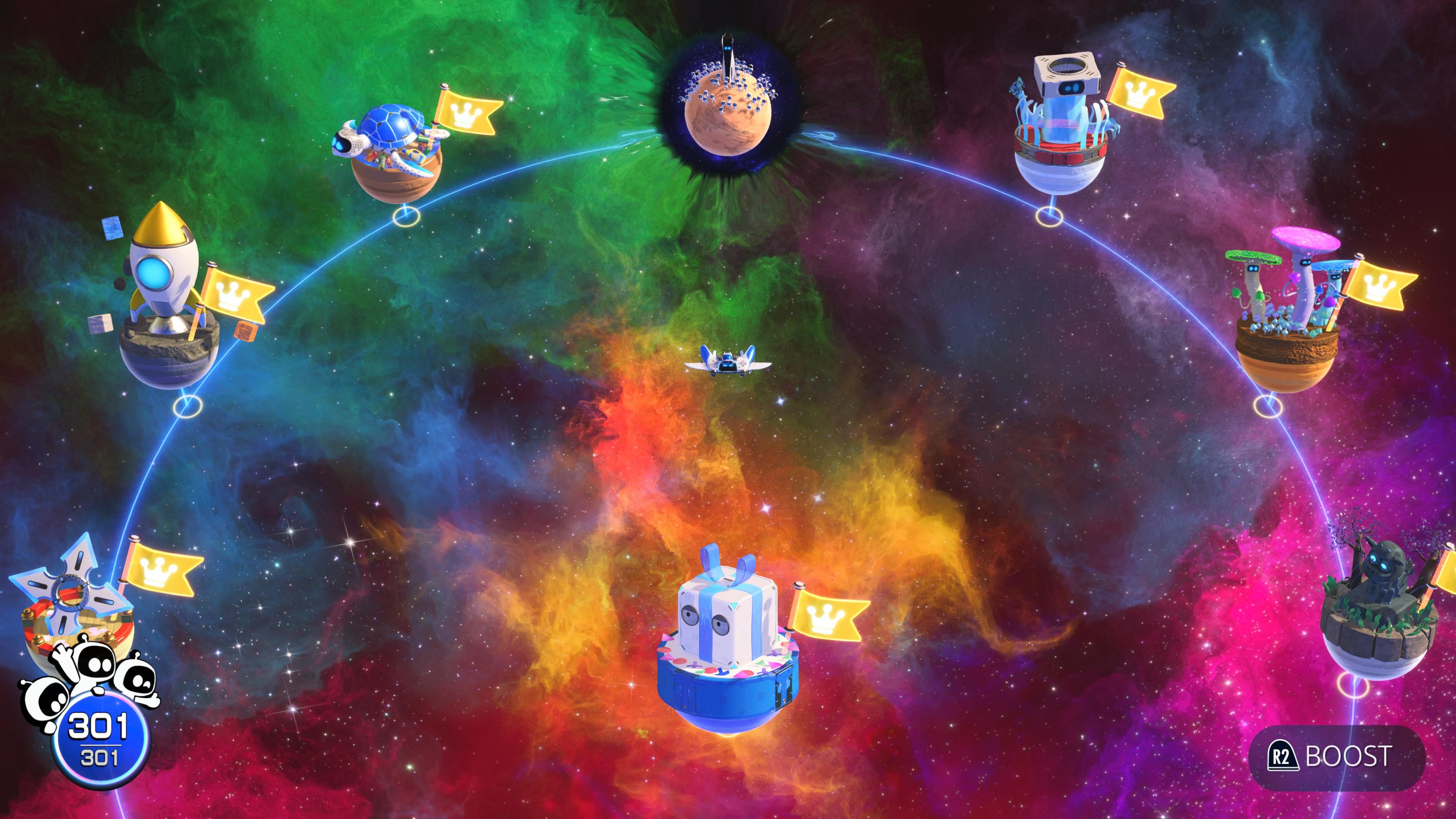 Astro Bot Lost Galaxy map