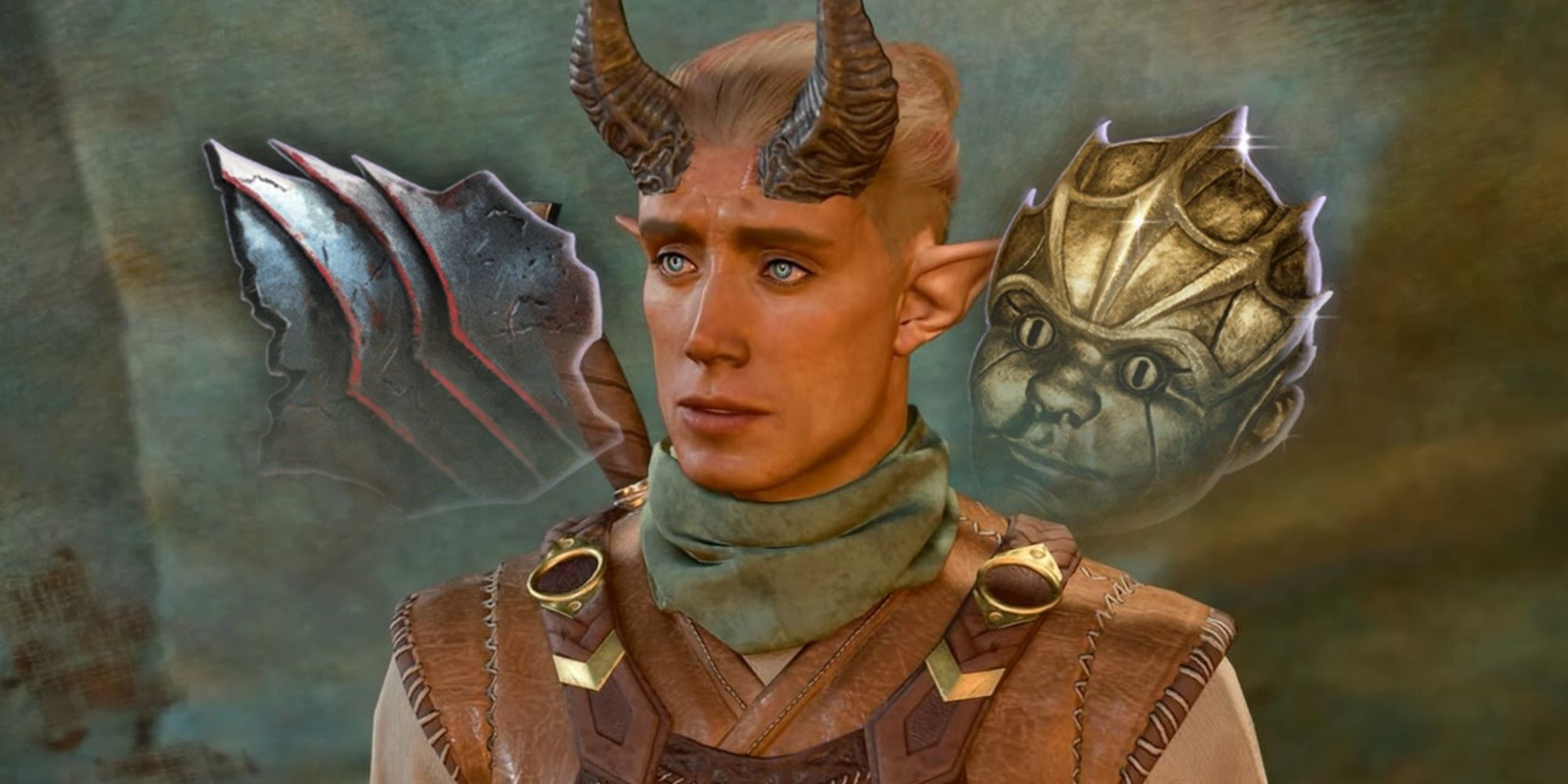 Baldur's Gate 3 image showing Dammon, with Infernal Iron and a Devilfoil Mask on top.