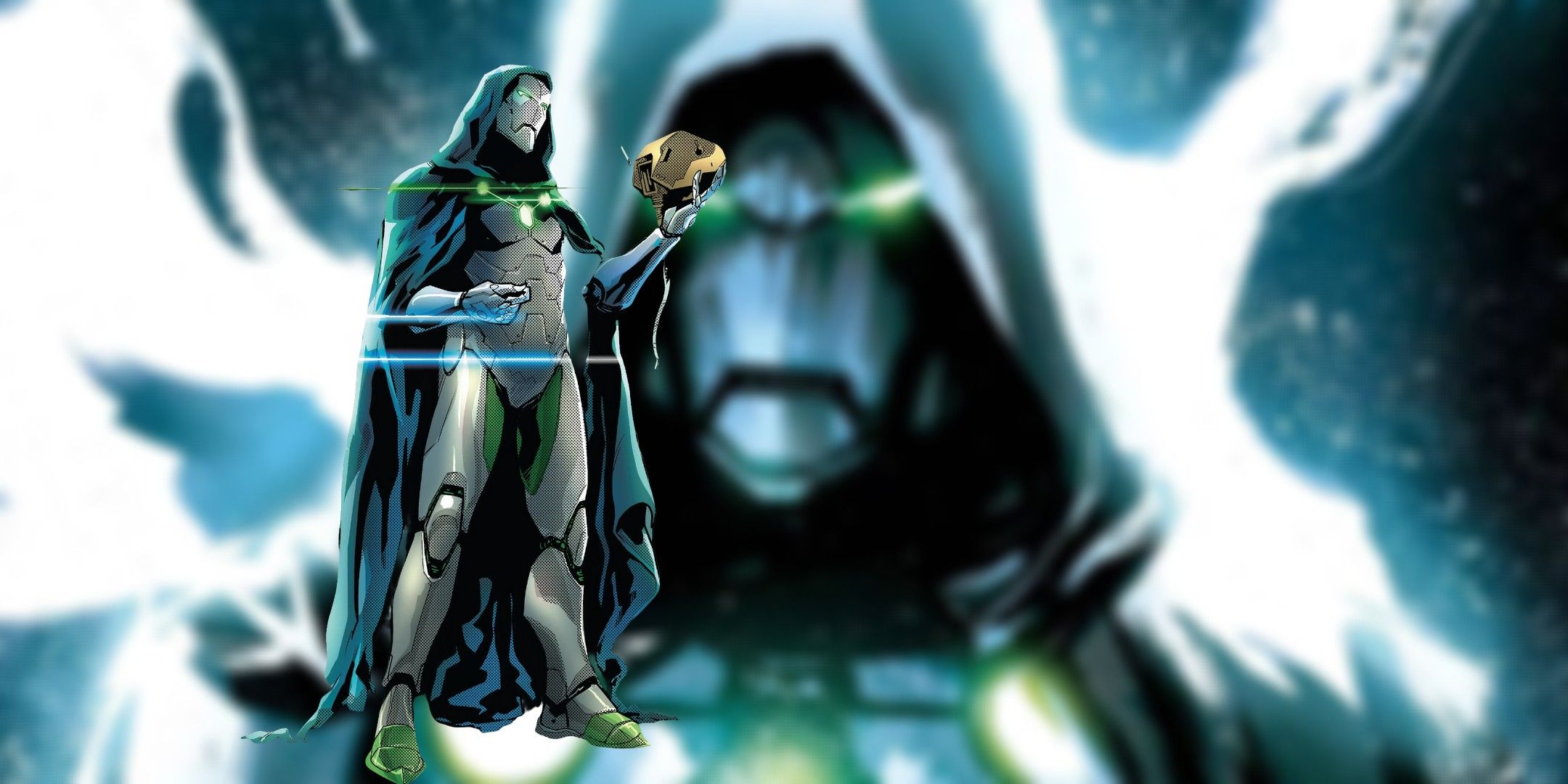 Doctor Doom in his new Iron Man style suit.