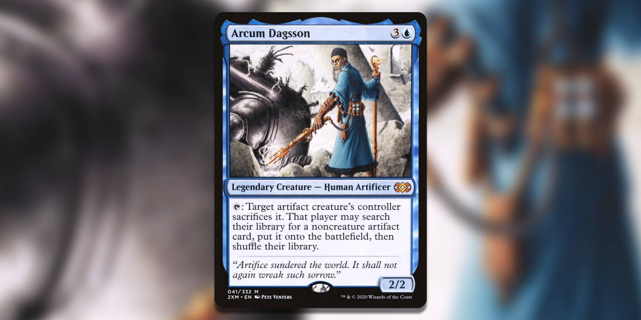 Image of the Magic the Gathering card Arcum Dagsson by Pete Venters.