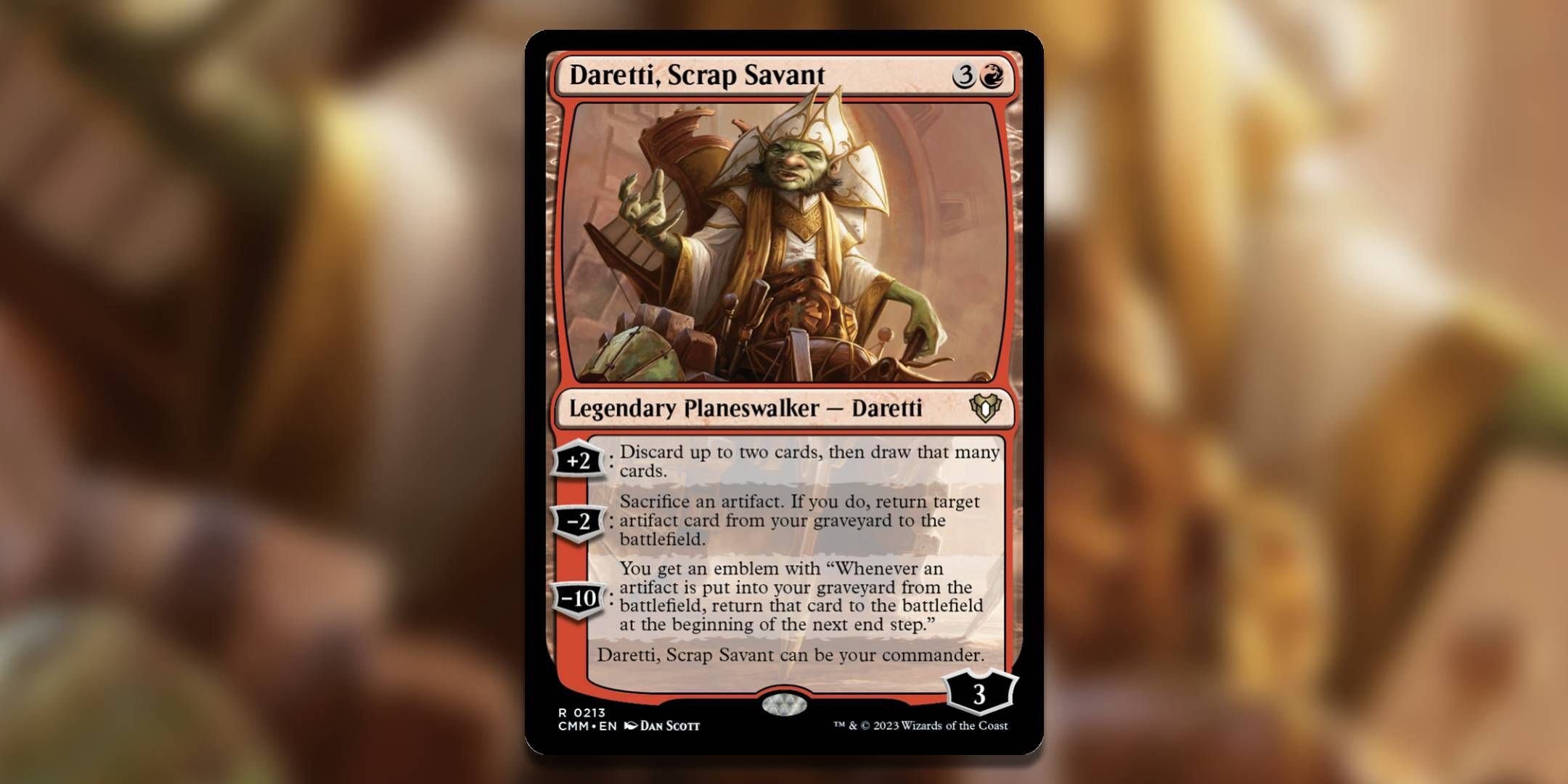 Image of the Magic the Gathering card Daretti Scrap Savant by Dan Scott.