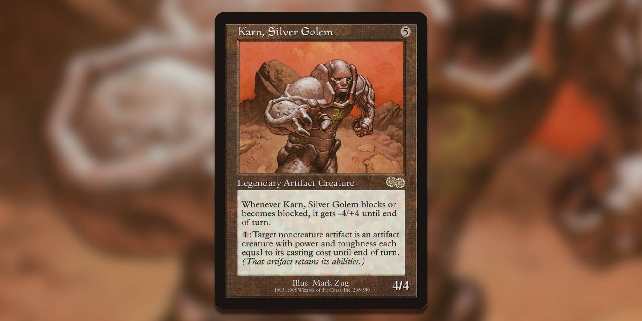 Image of the Magic the Gathering card Karn Silver Golem by Mark Zug.