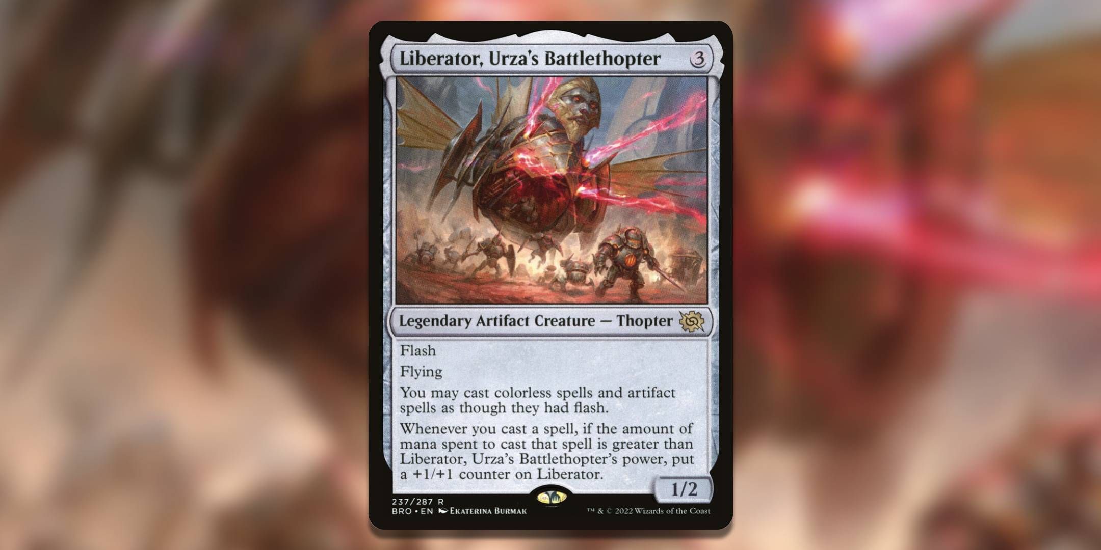 Image of the Magic the Gathering card Liberator Urza's Battlethopter by Ekaterina Burmak.