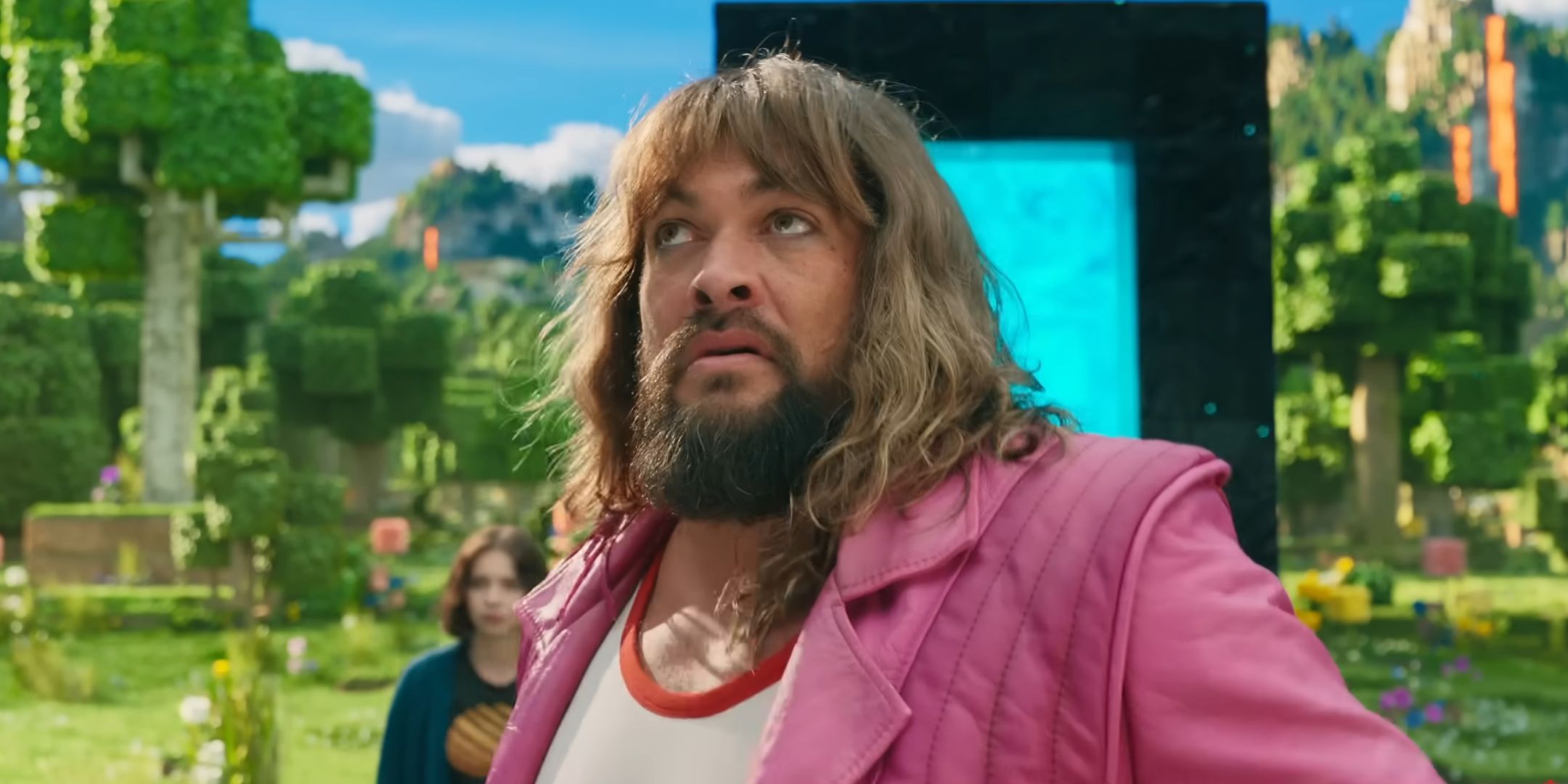 Jason Momoa in the Minecraft movie