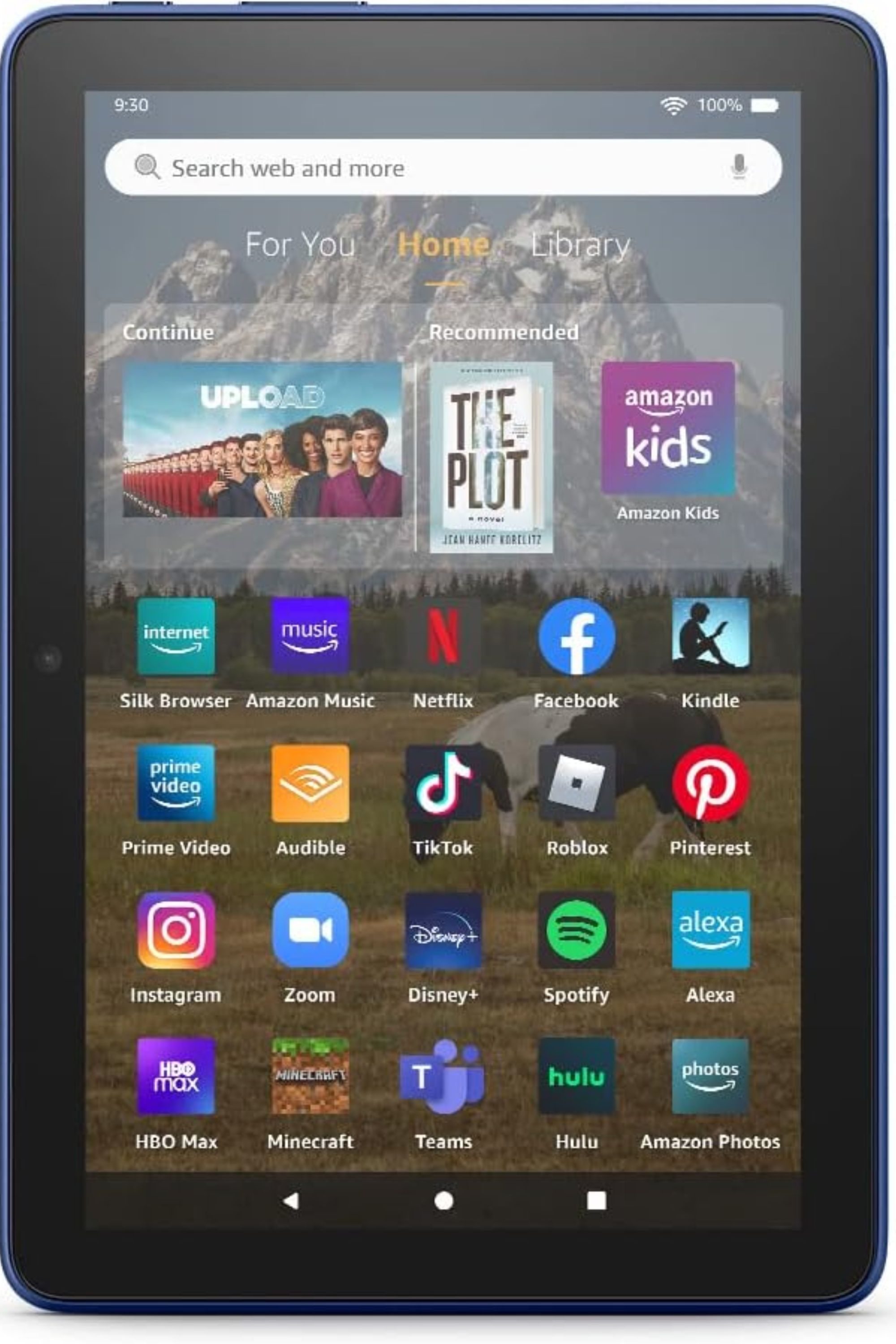 8 inch 2022 Amazon Fire HD tablet stock image.