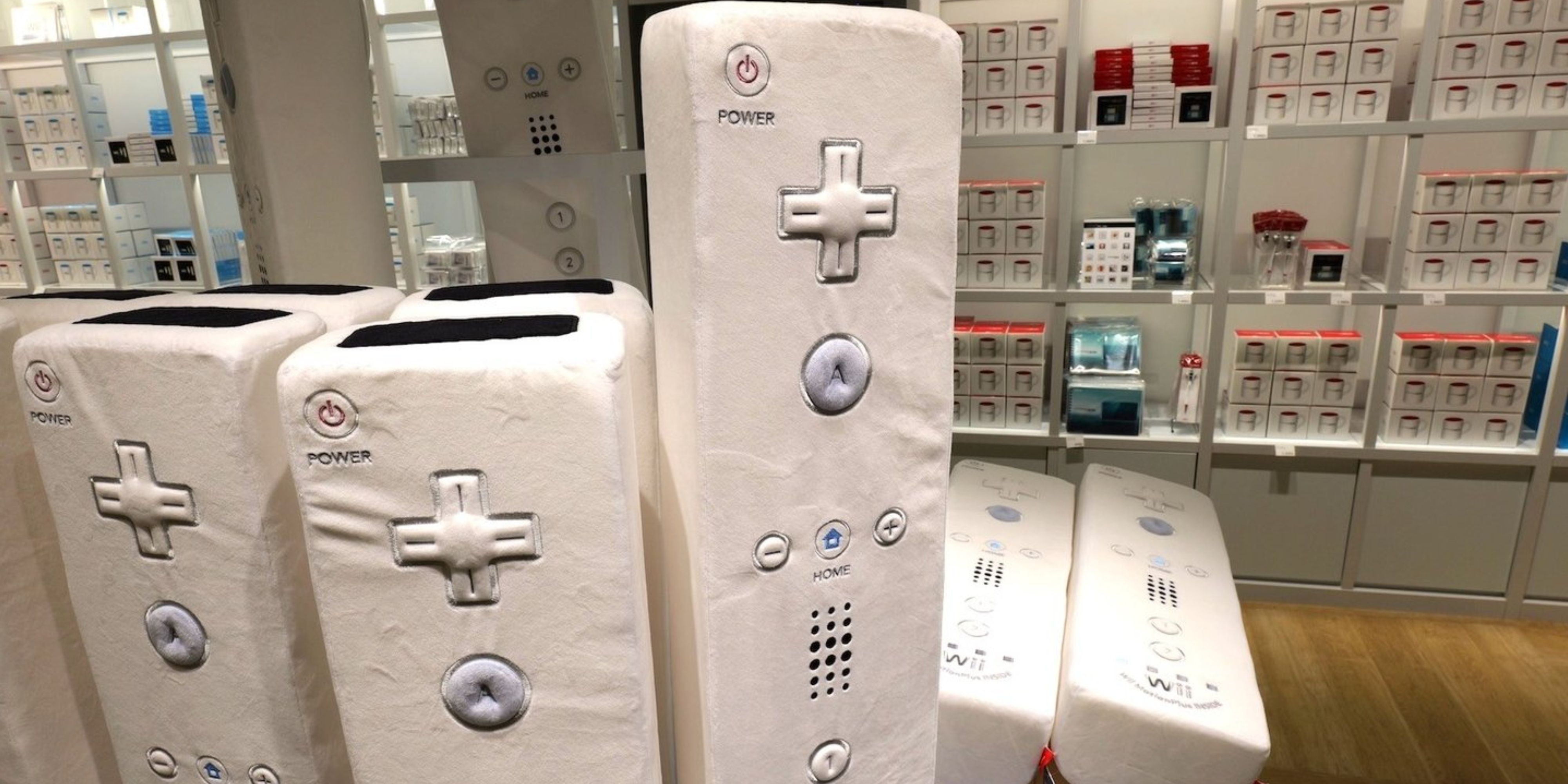 Nintendo's Museum Gift Shop Has Giant Wiimote And N64 Cushions