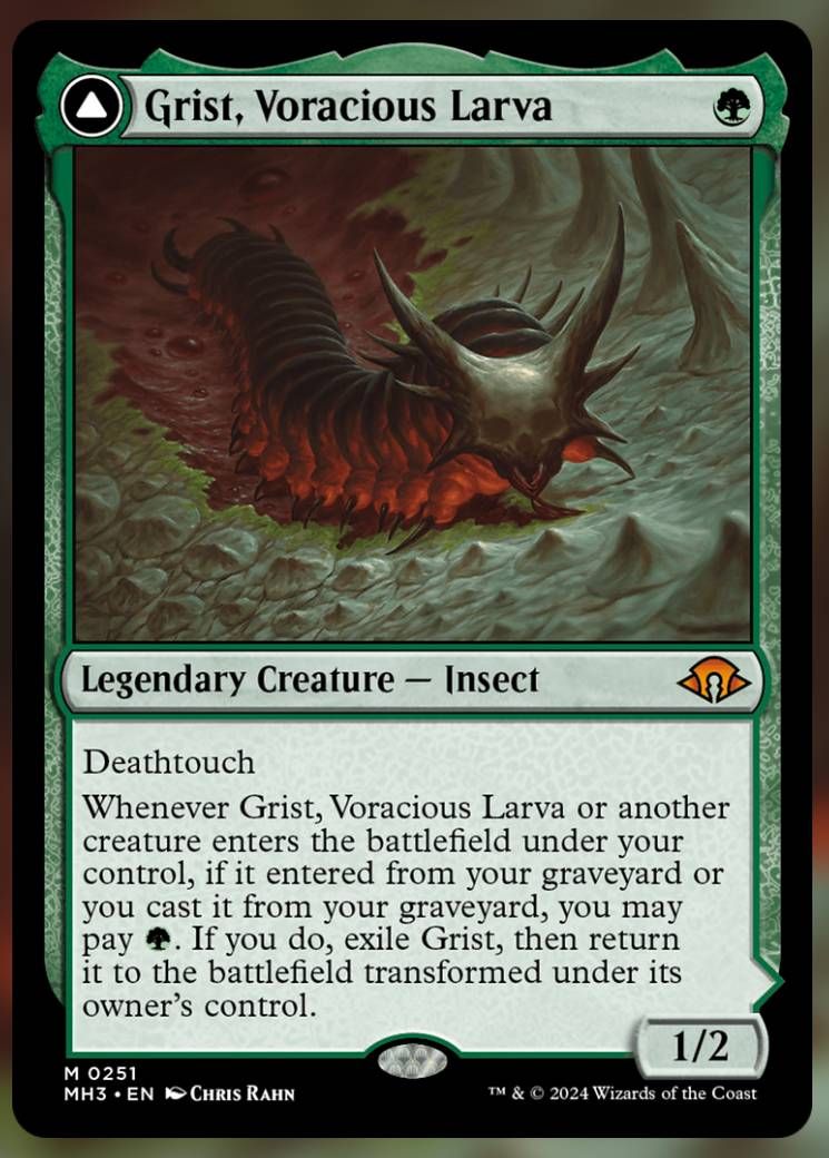 Image of Grist, Voracious Larva card.